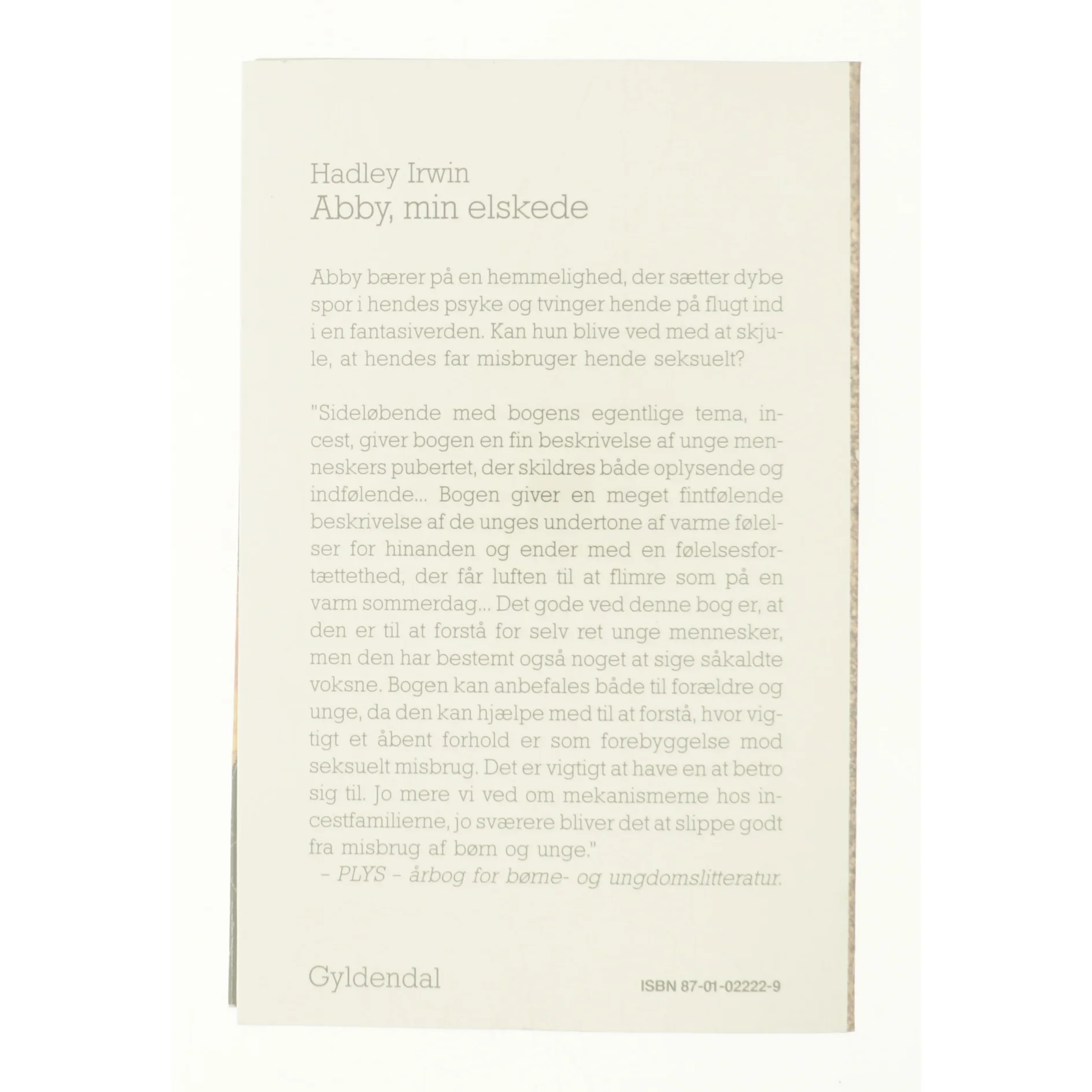 Abby, min elskede af Hadley Irwin (bog)