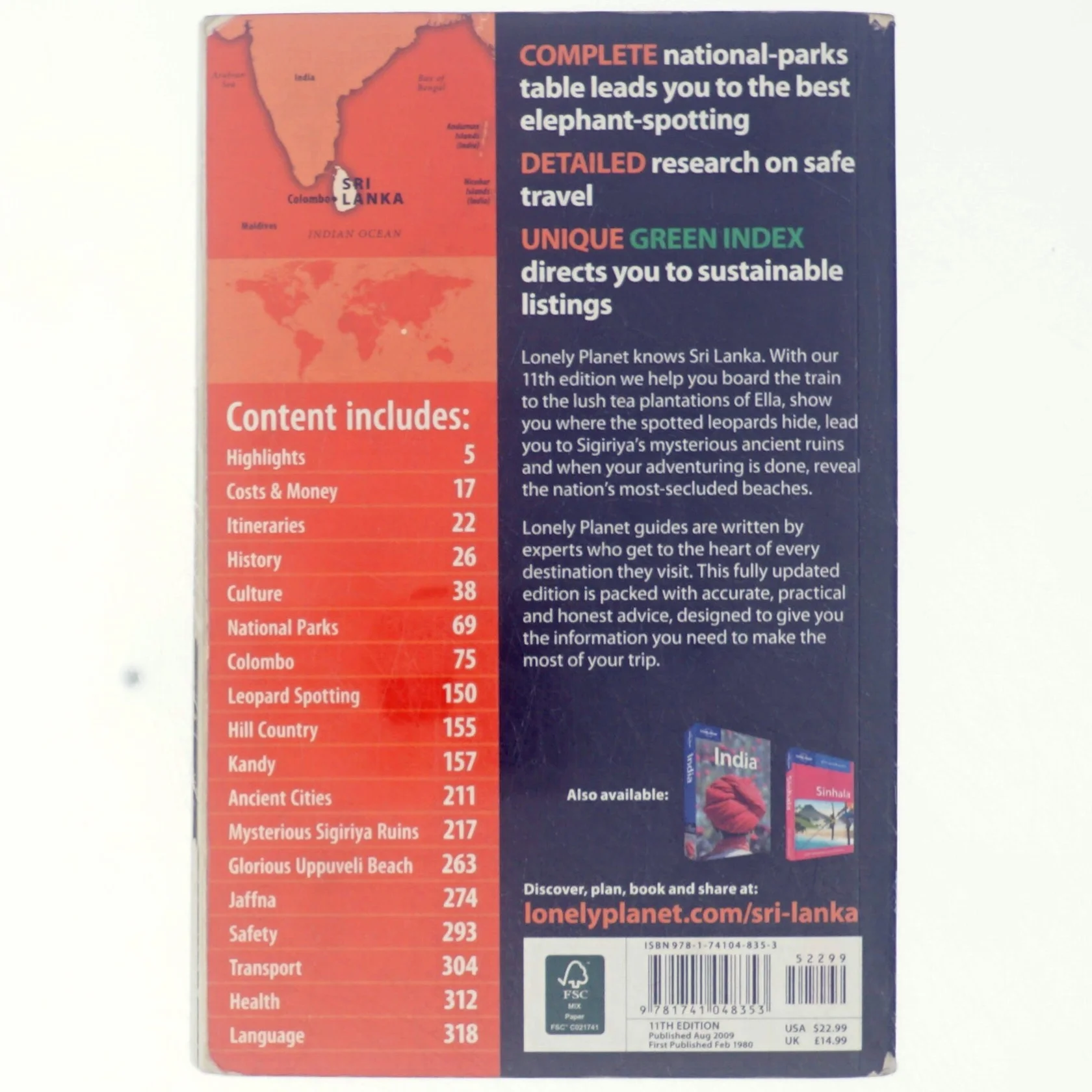 Sri Lanka by Ff, Atkinson, Brett Lonely Planet Publications Staff af Atkinson, Brett / Butler, Stuart / Gelber, Ethan (Bog)