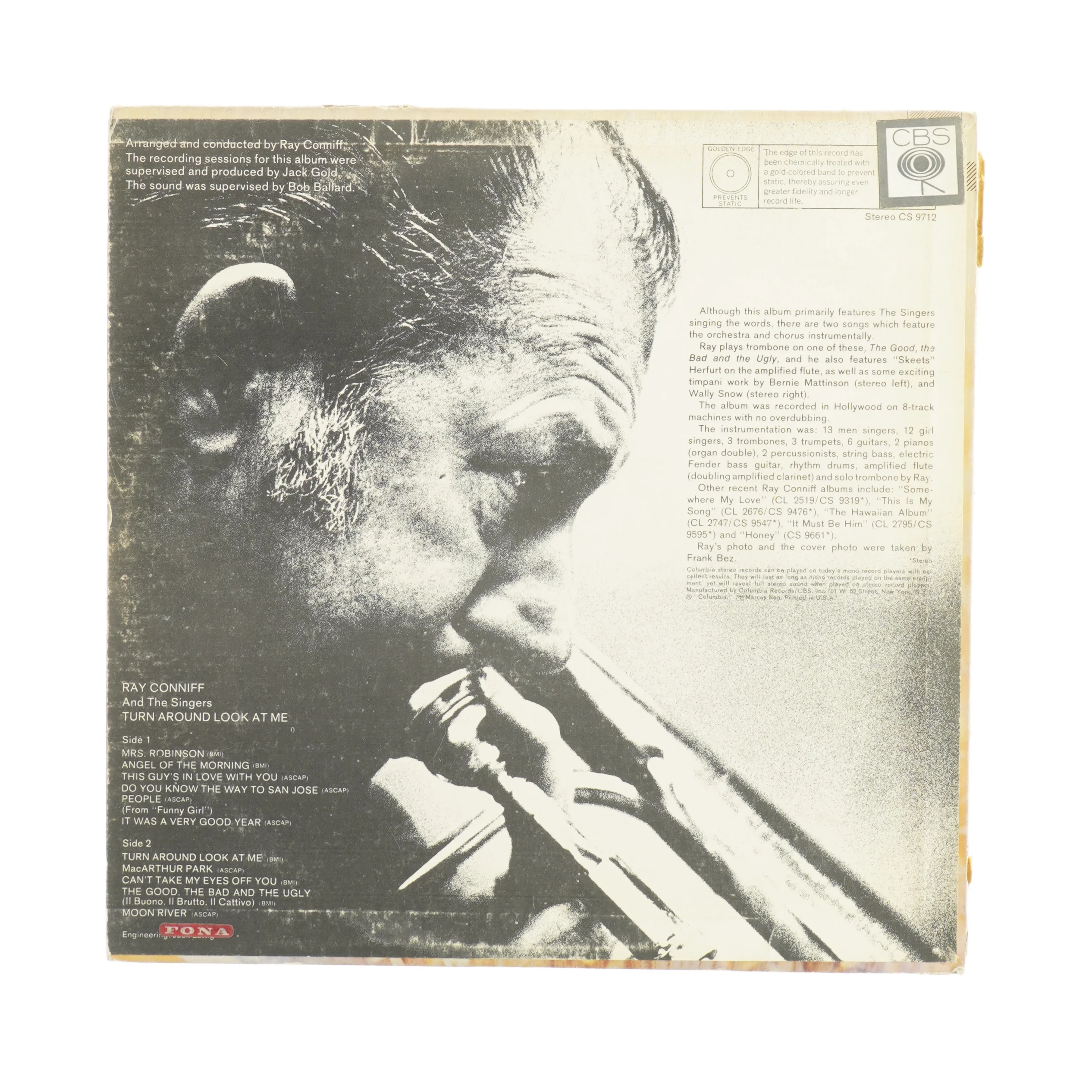 Ray Conniff and the singers Turn Around Look At Me Vinylplade