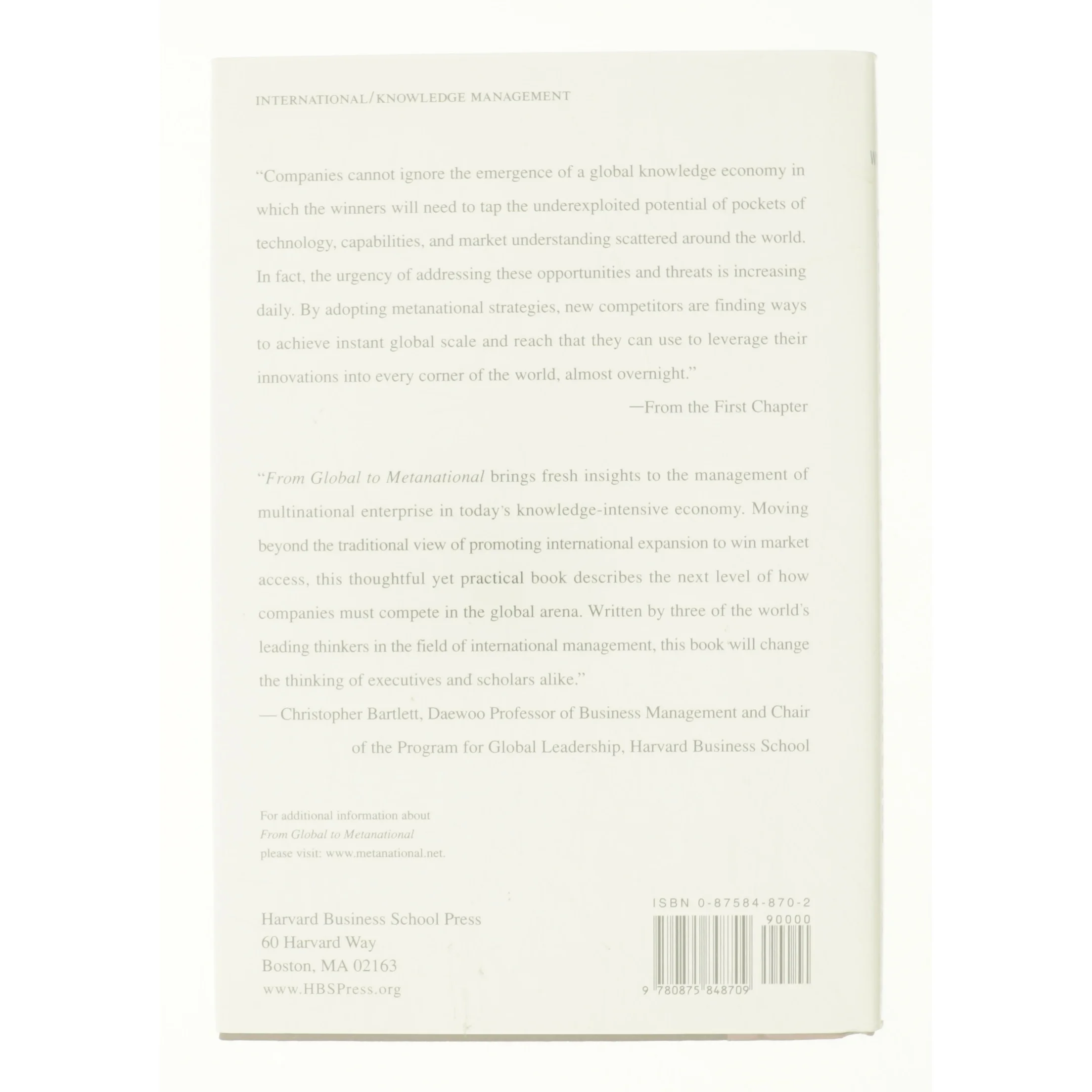 From global to metanational : how companies win in the knowledge economy af Yves L. Doz (Bog)
