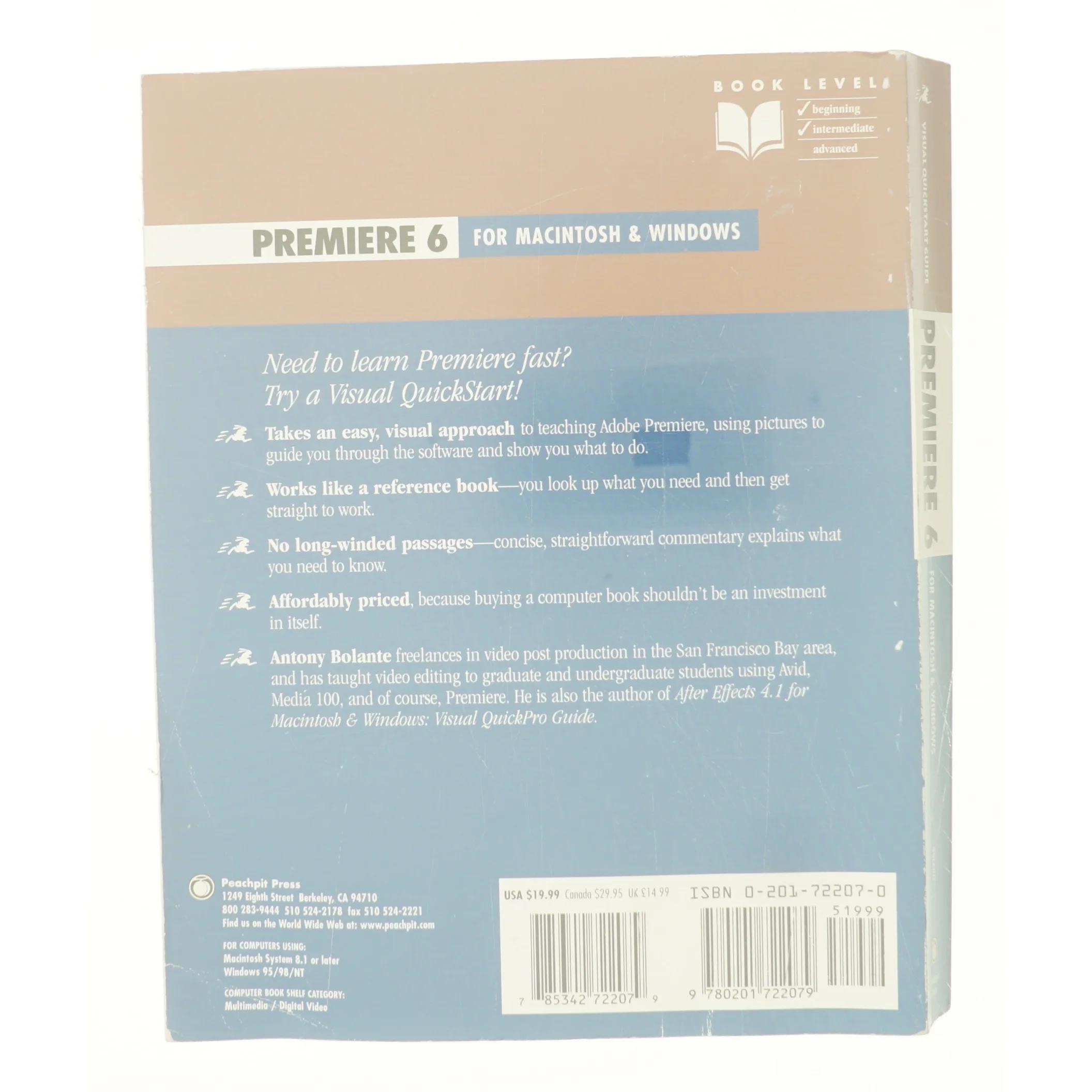 Premiere 6 for Macintosh and Windows by Antony Bolante af Antony Bolante (Bog)