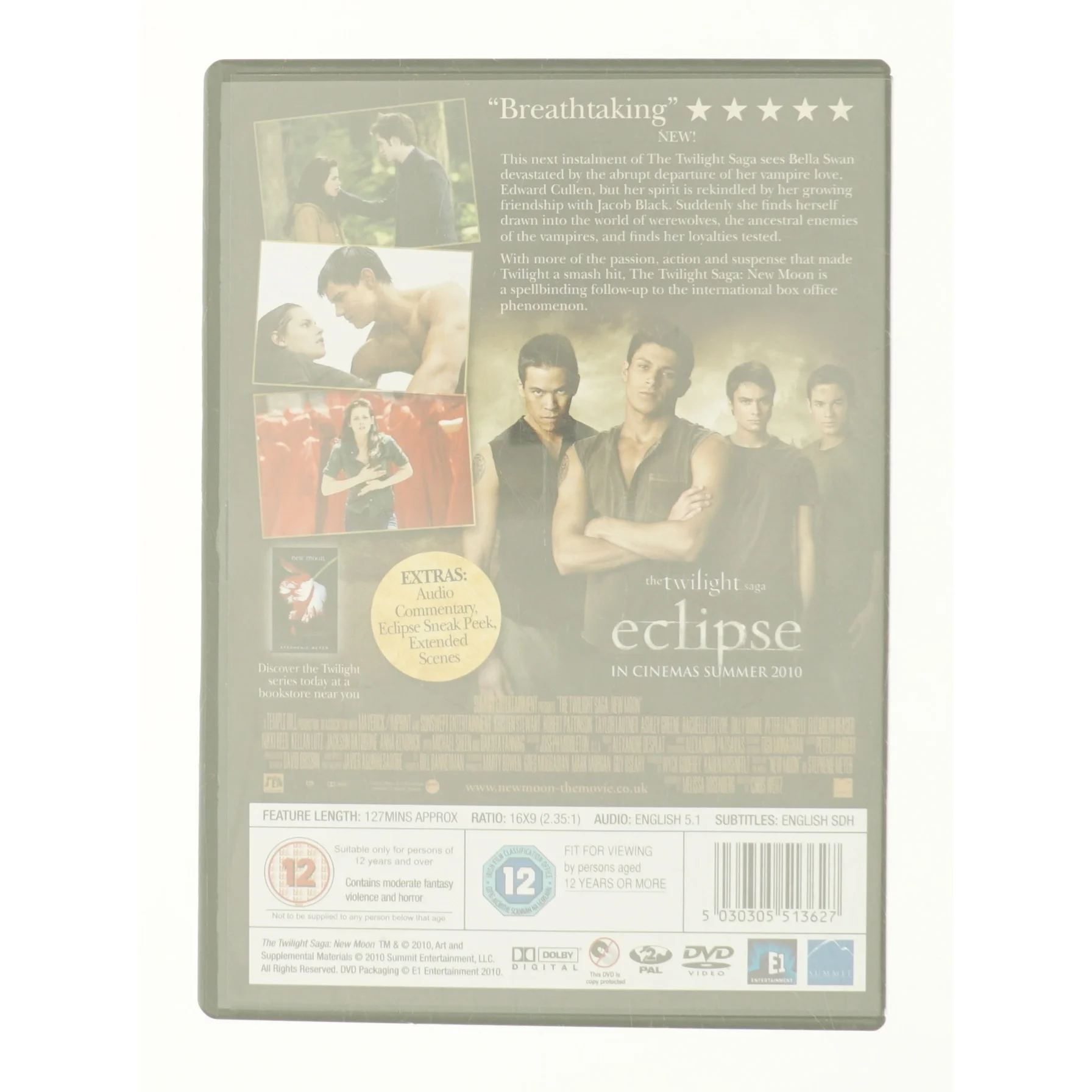 The Twilight Saga: New Moon (Single Disc) fra DVD