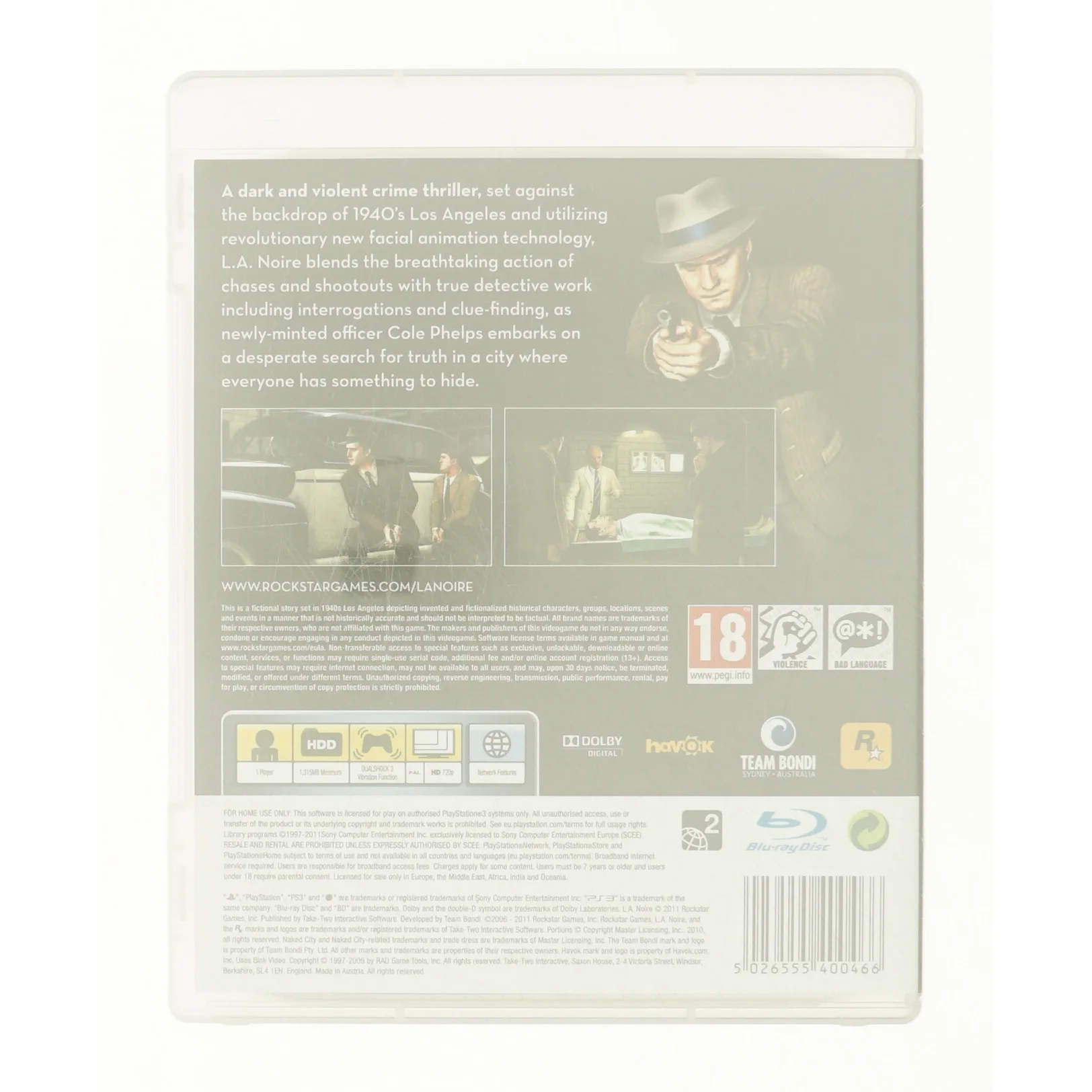 L.A.Noire, PS3
