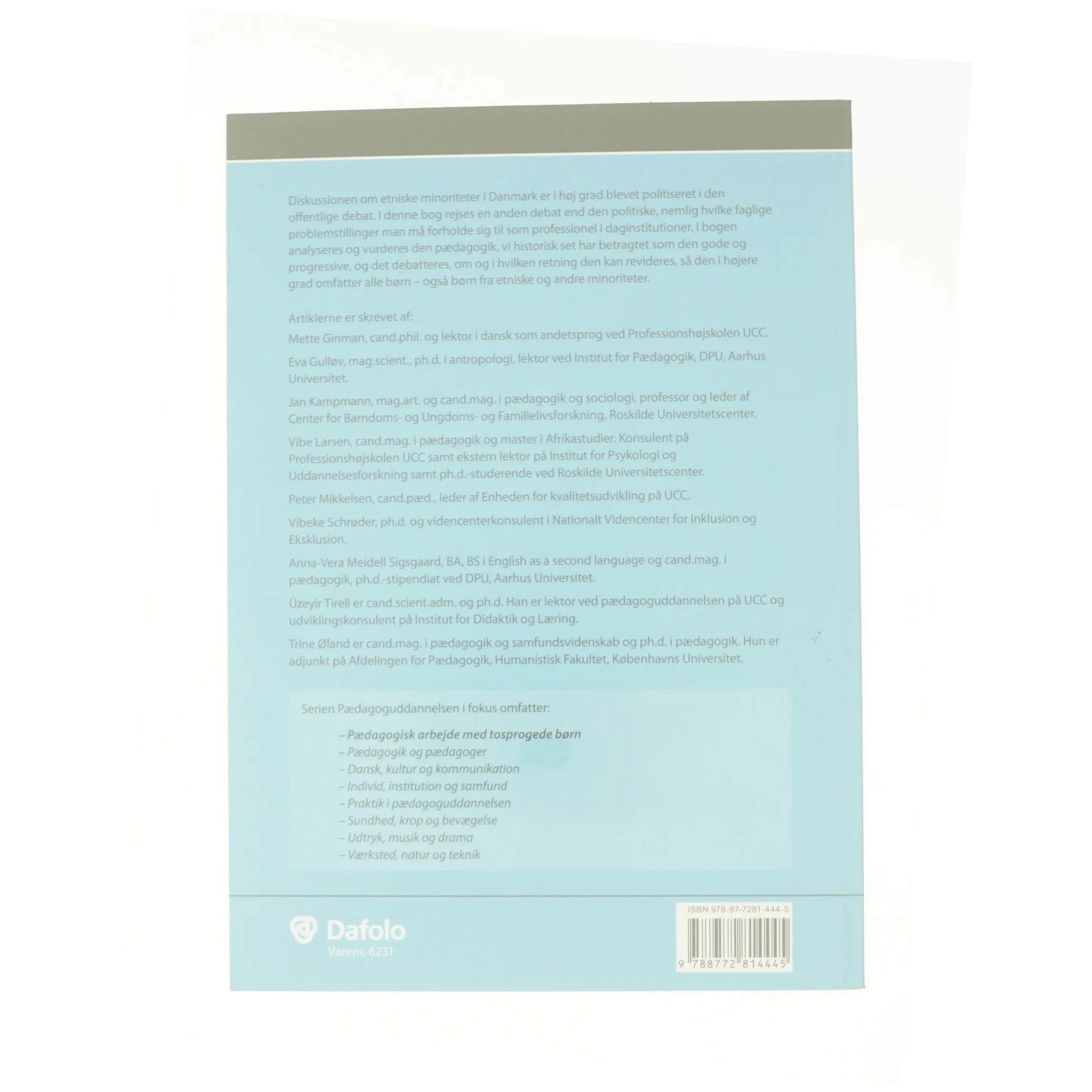 Pædagogisk arbejde med tosprogede børn (Bog)