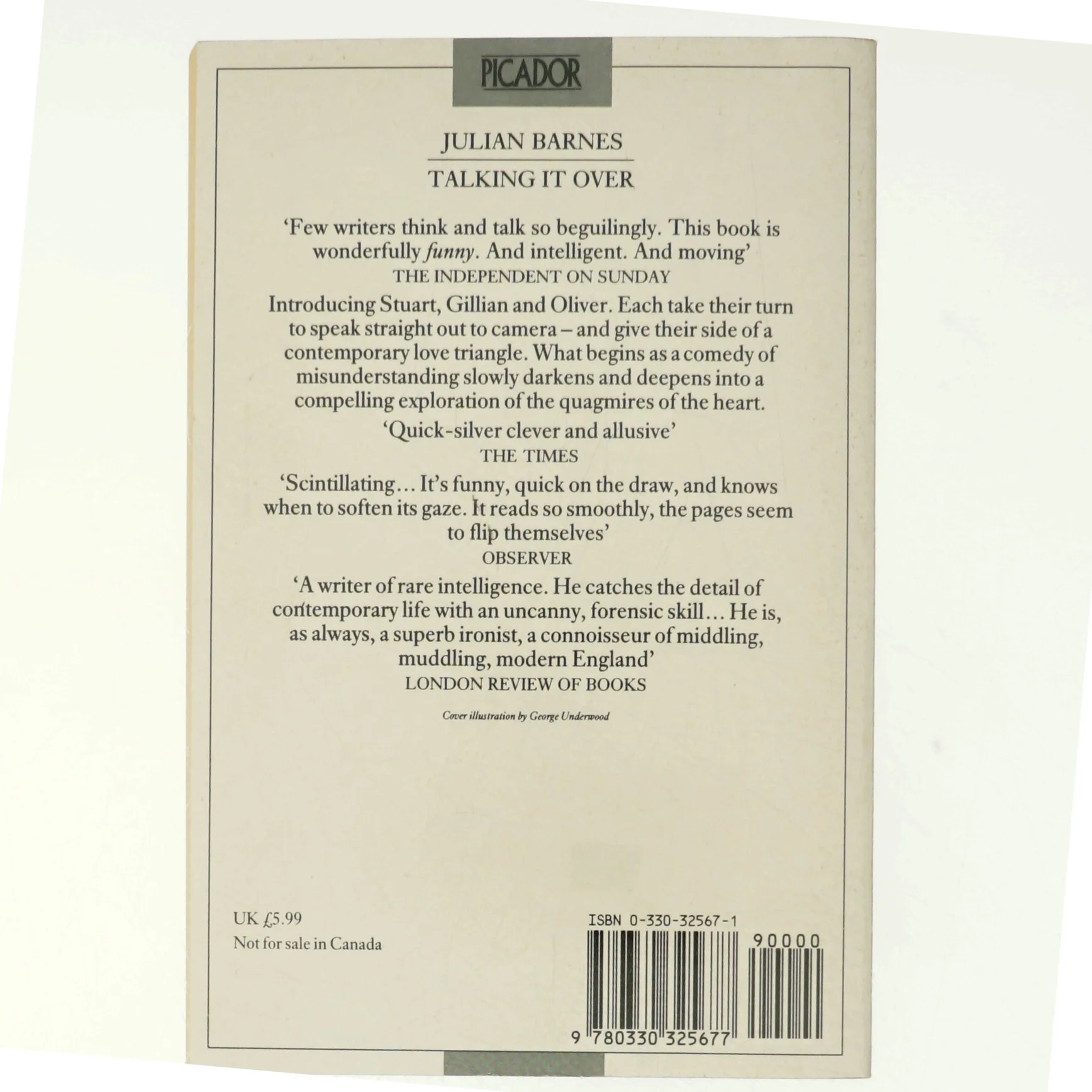 Talking it Over af Julian Barnes (Bog)