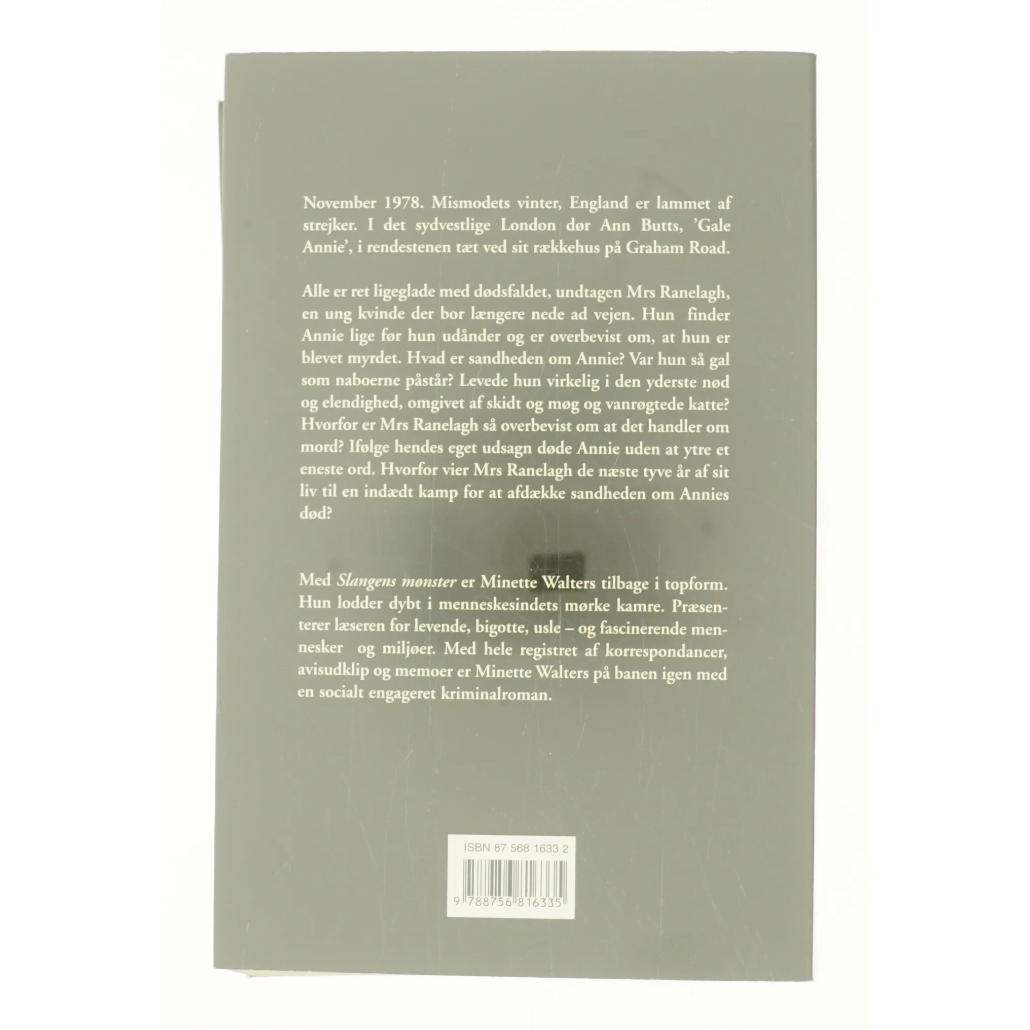 Slangens mønster af Minette Walters