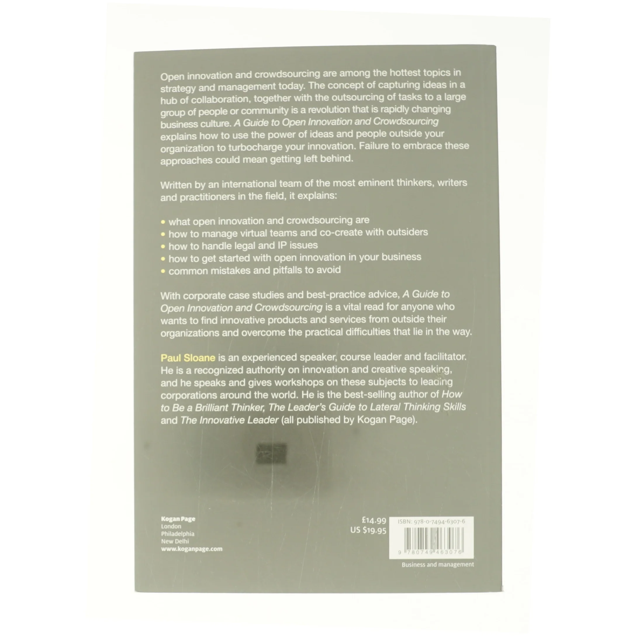 A Guide to Open Innovation and Crowdsourcing af Sloane, Paul (Bog)