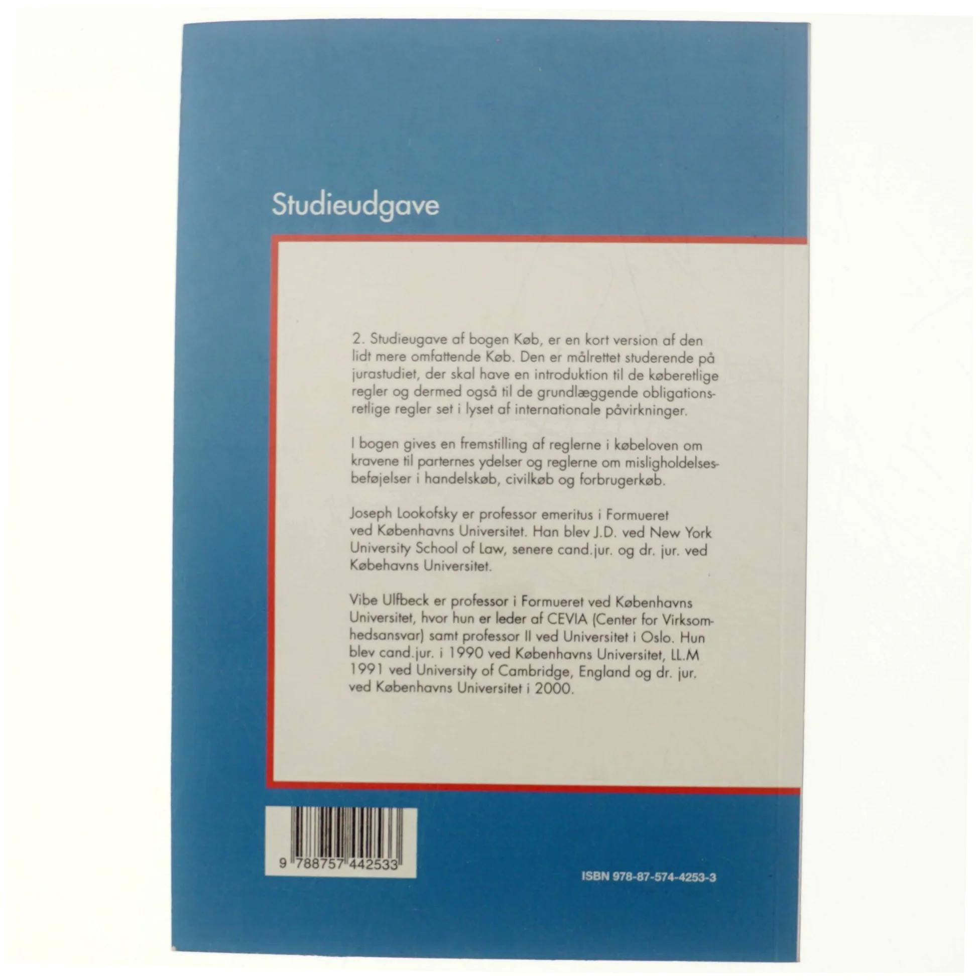 Køb : dansk indenlandsk købsret : studieudgave (Studieudgave) af Joseph M. Lookofsky (Bog)