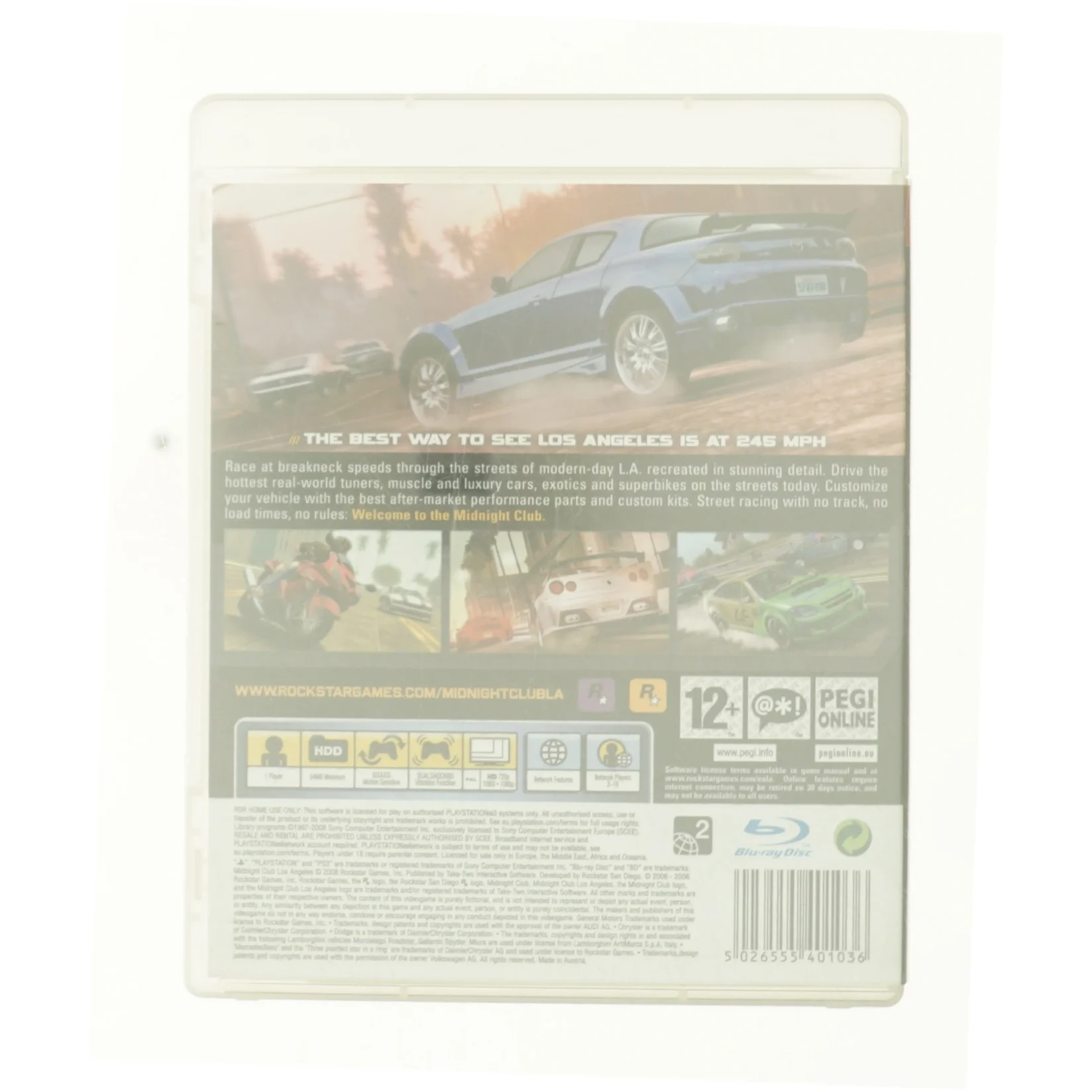 Midnight Club: Los Angeles Complete Edition fra DVD