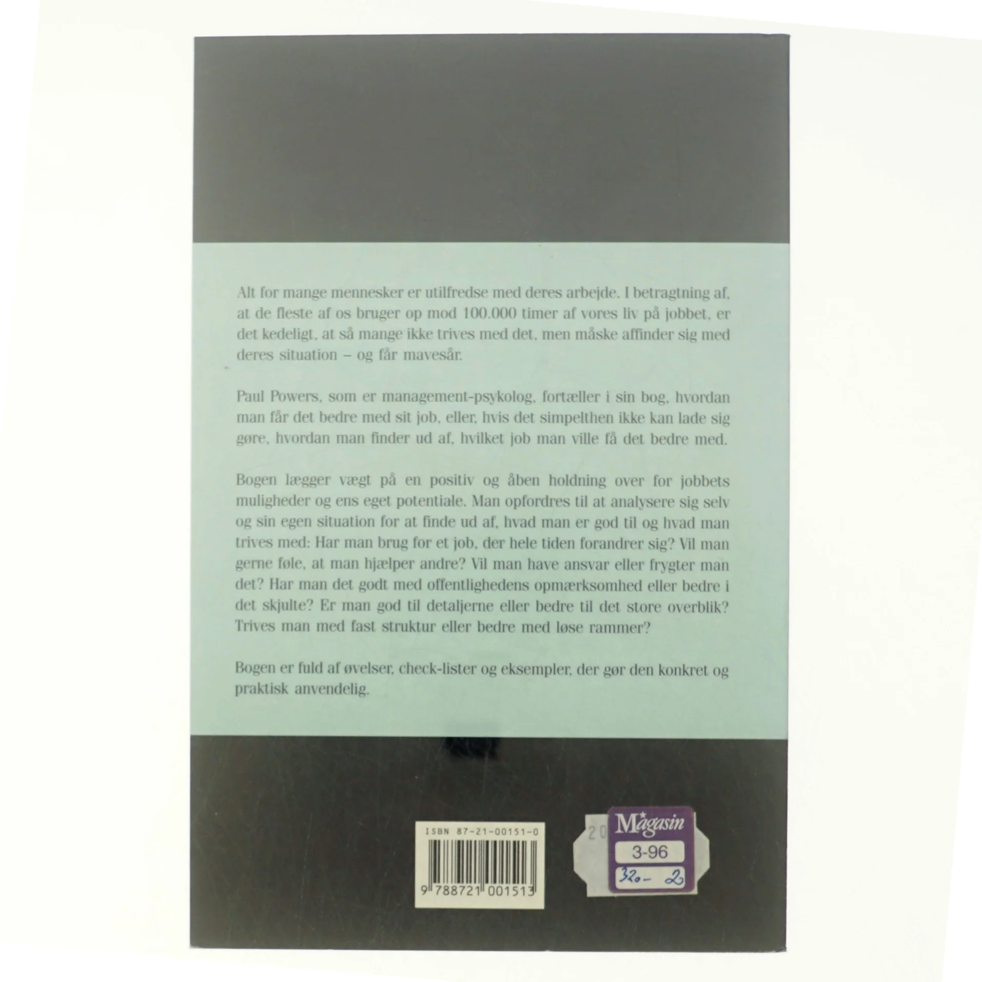 Elsk dit job : få det bedre på dit arbejde eller få et bedre arbejde (Bog)