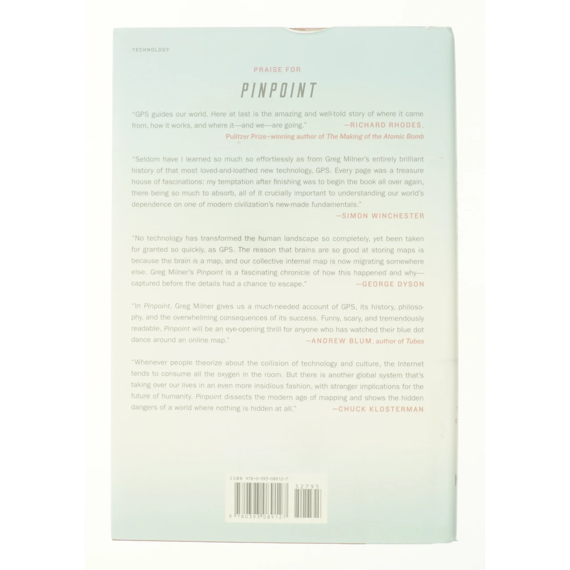 Pinpoint How GPS Is Changing Technology, Culture, and Our Minds af Greg Milner (Bog)