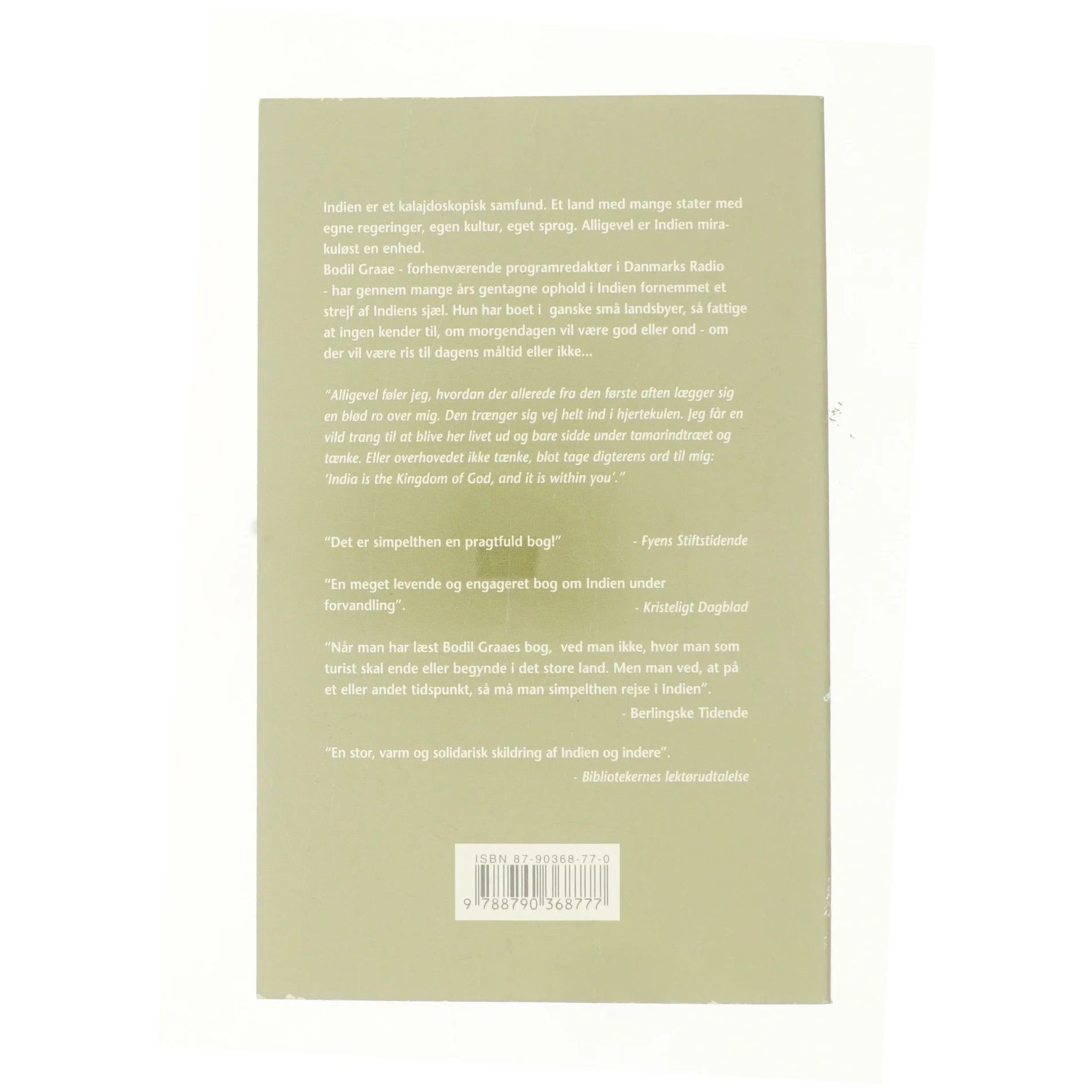 Indien - Åh Indien af Bodil Graae (Brugt)