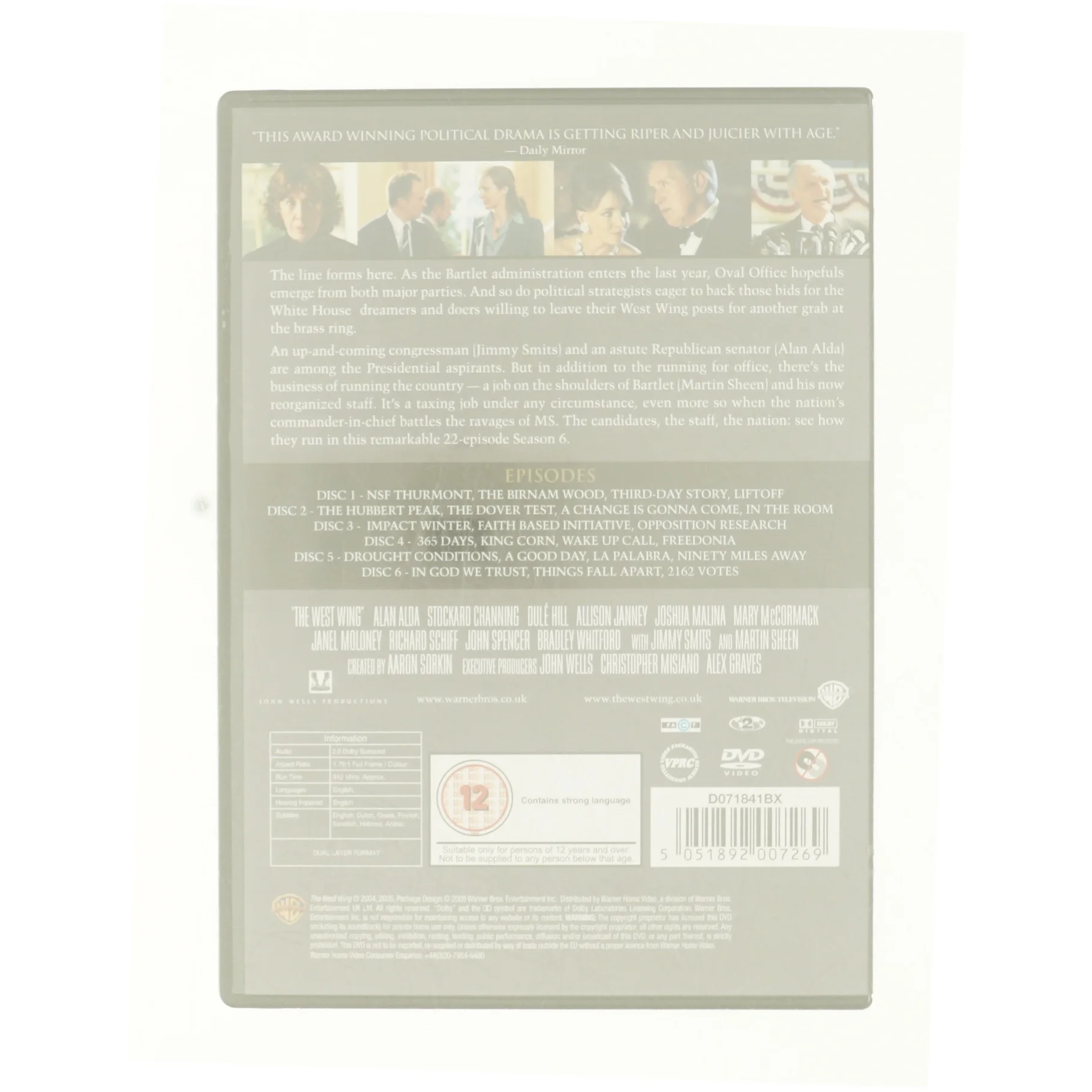 The west wing, the 6th season