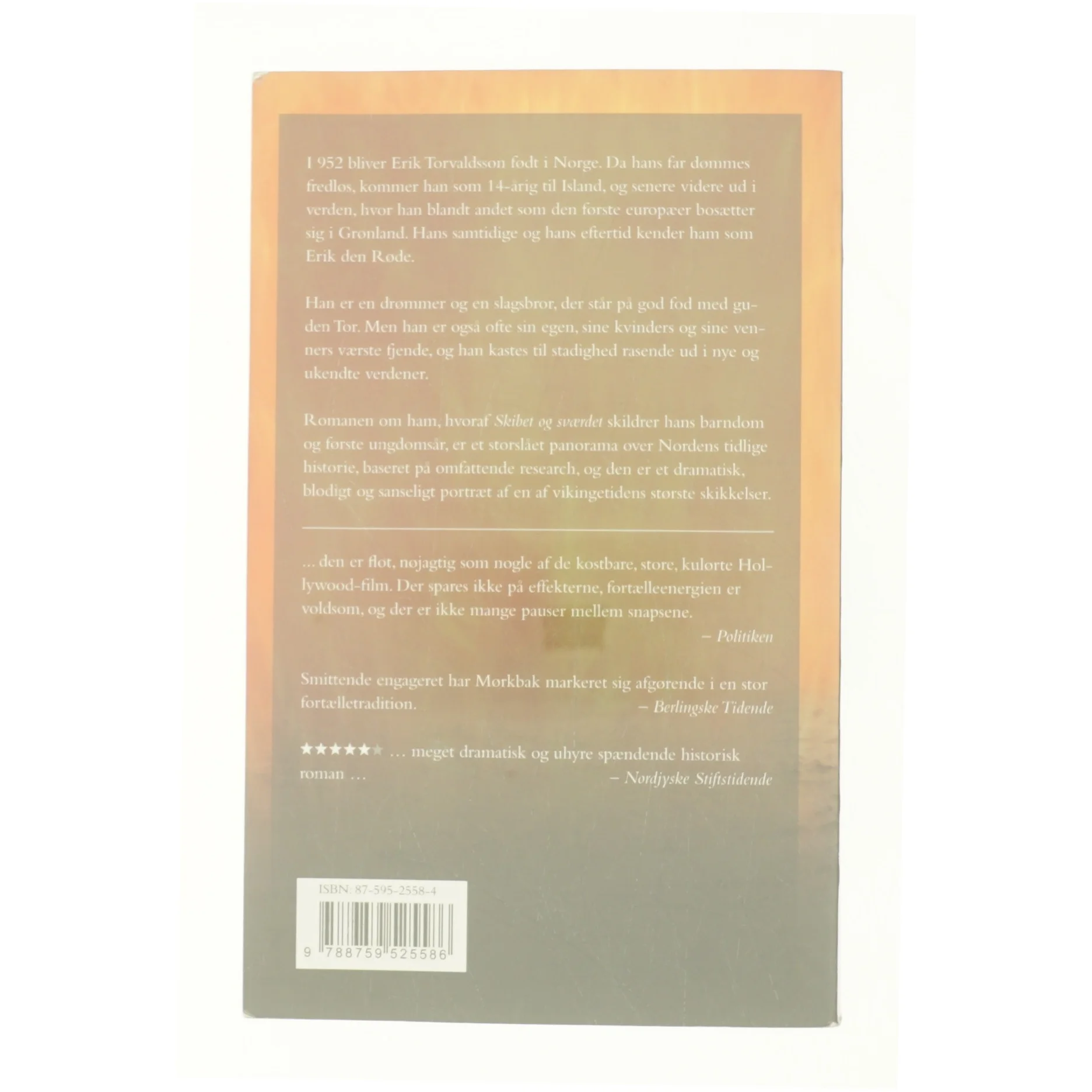 Erik den Røde. 1. bog af Preben Mørkbak (Bog)