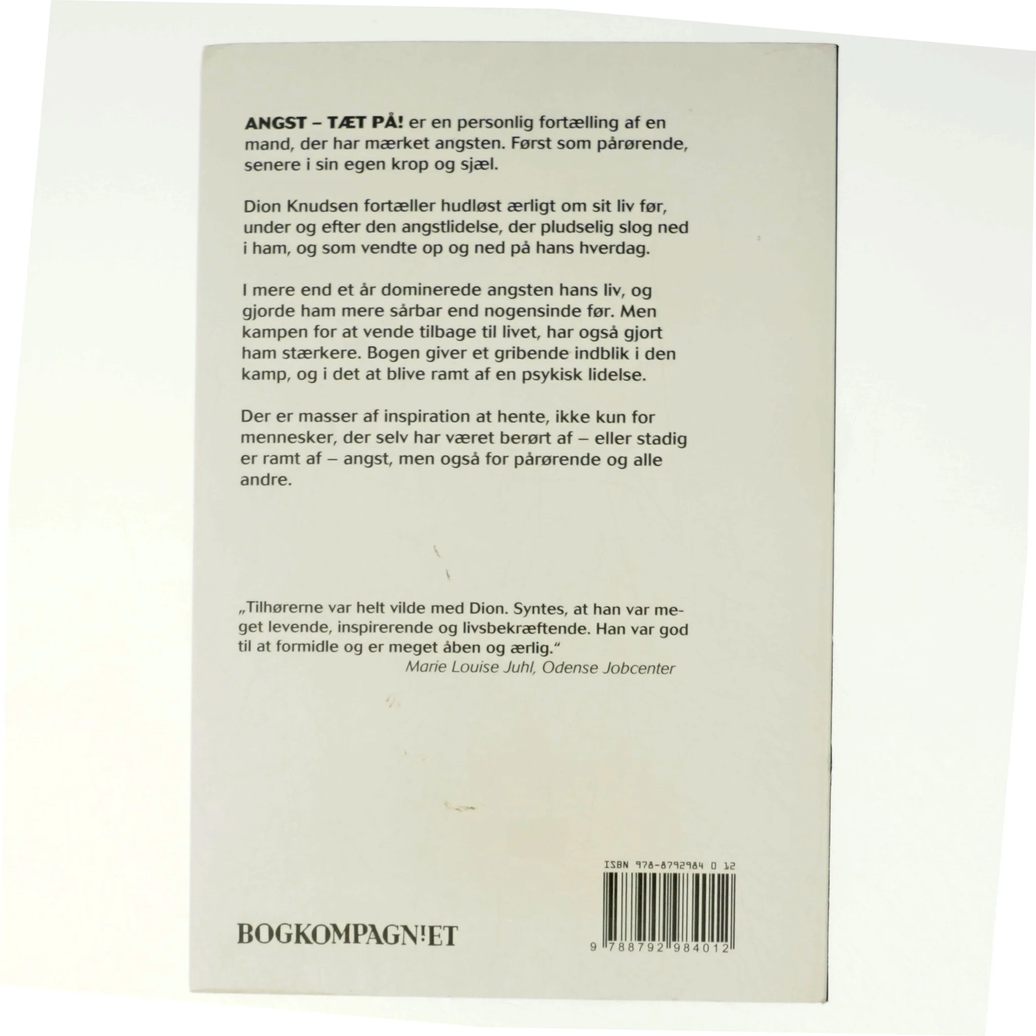 Angst - tæt på! af Dion Knudsen (Bog)