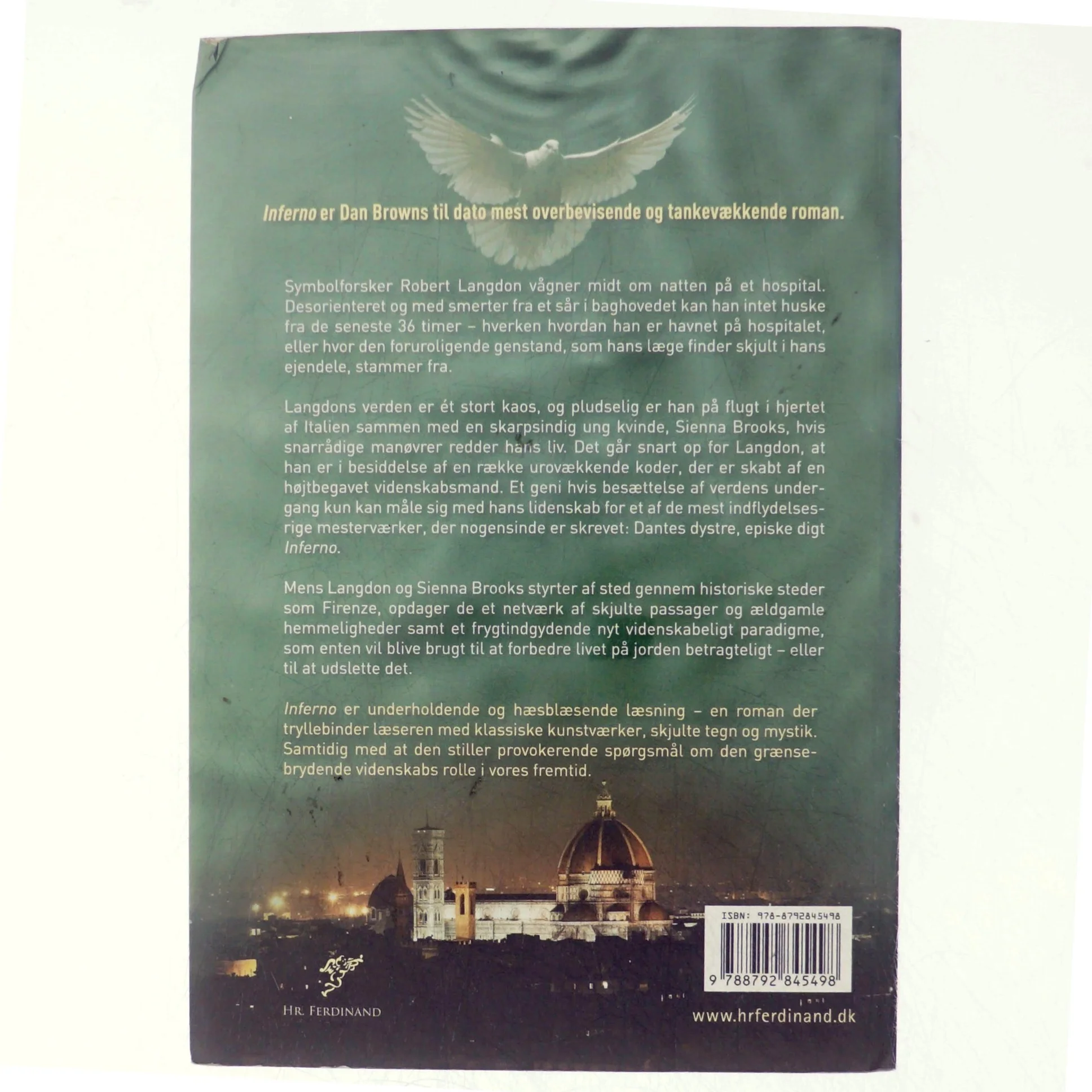 Inferno (Danish) af Brown, Dan (Bog)