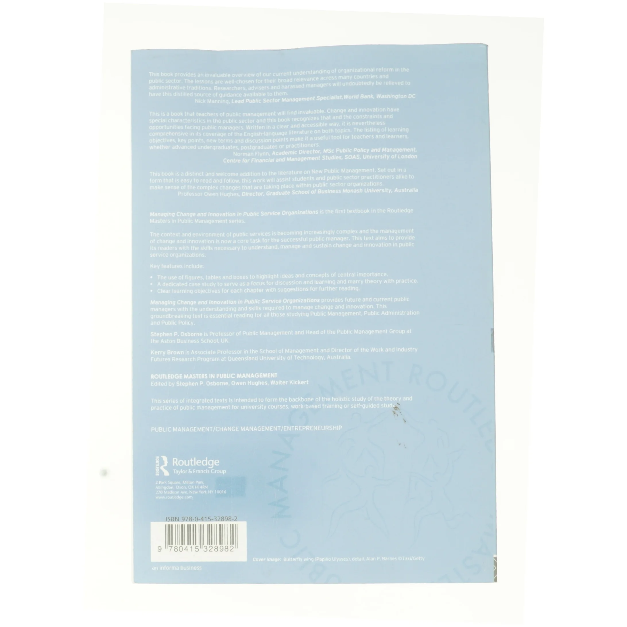 Managing Change and Innovation in Public Service Organizations af Osborne, Stephen P. / Brown, Kerry / Osborne, S. (Bog)