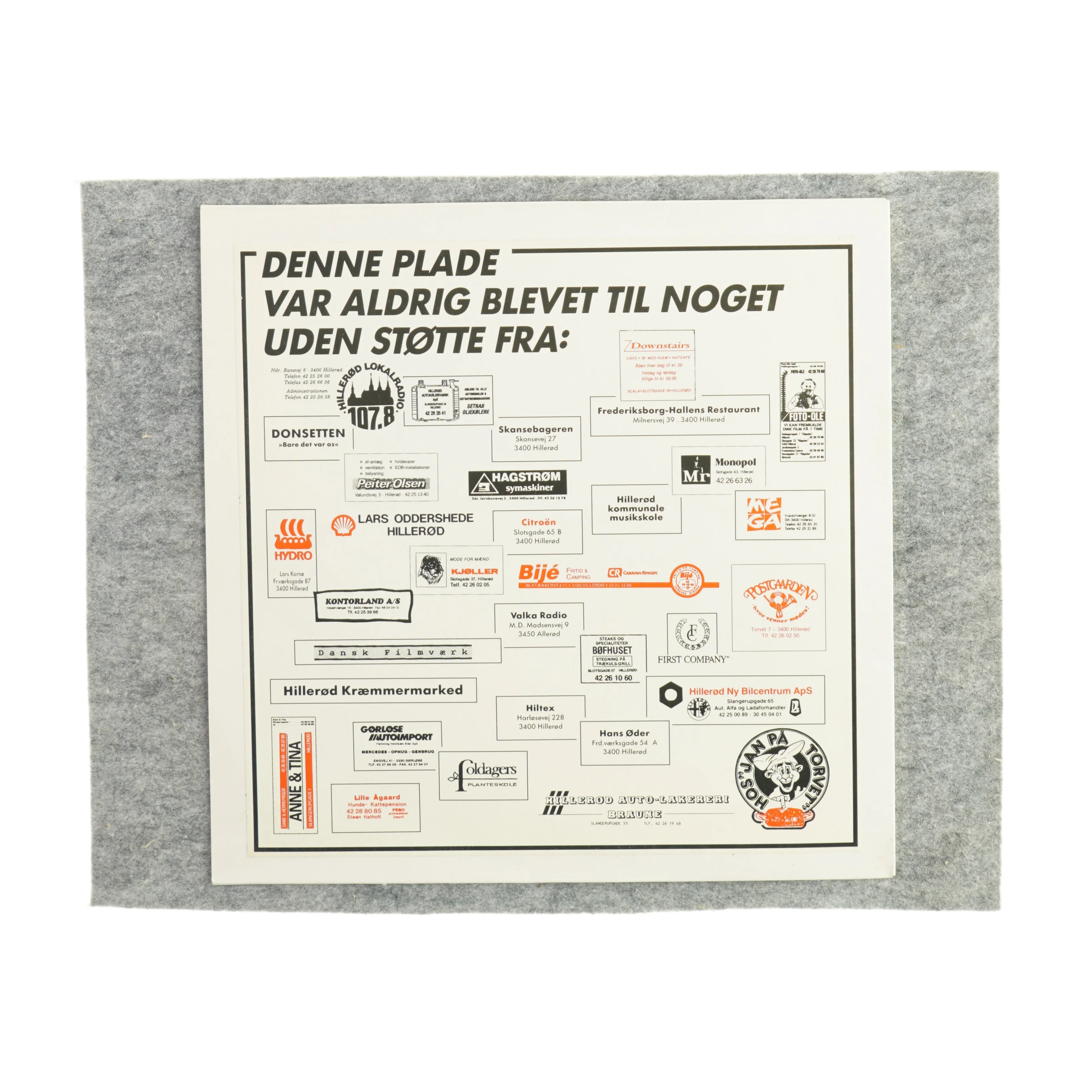 Det andet orkester Vinylplade