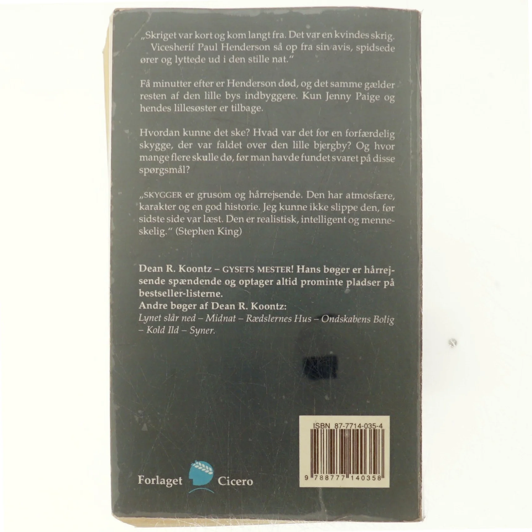 Skygger af Dean R. Koontz (Bog)