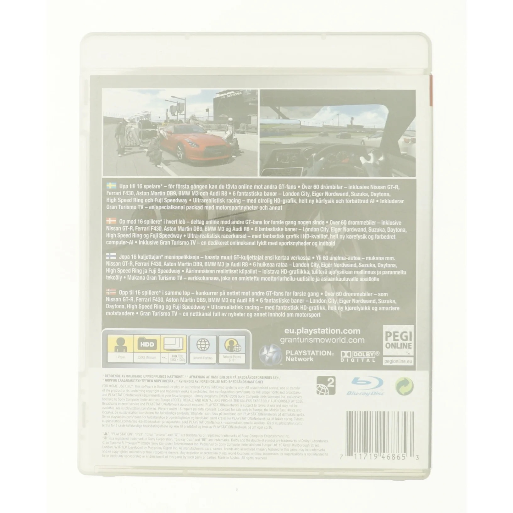 Gran Turismo 5 Prologue fra DVD