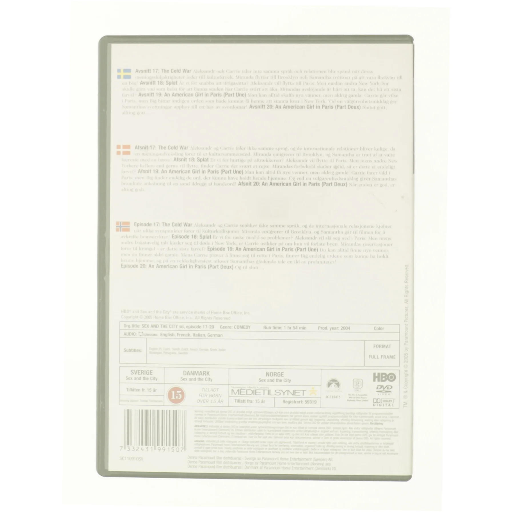 Season 6 - Episode 17-20 fra DVD