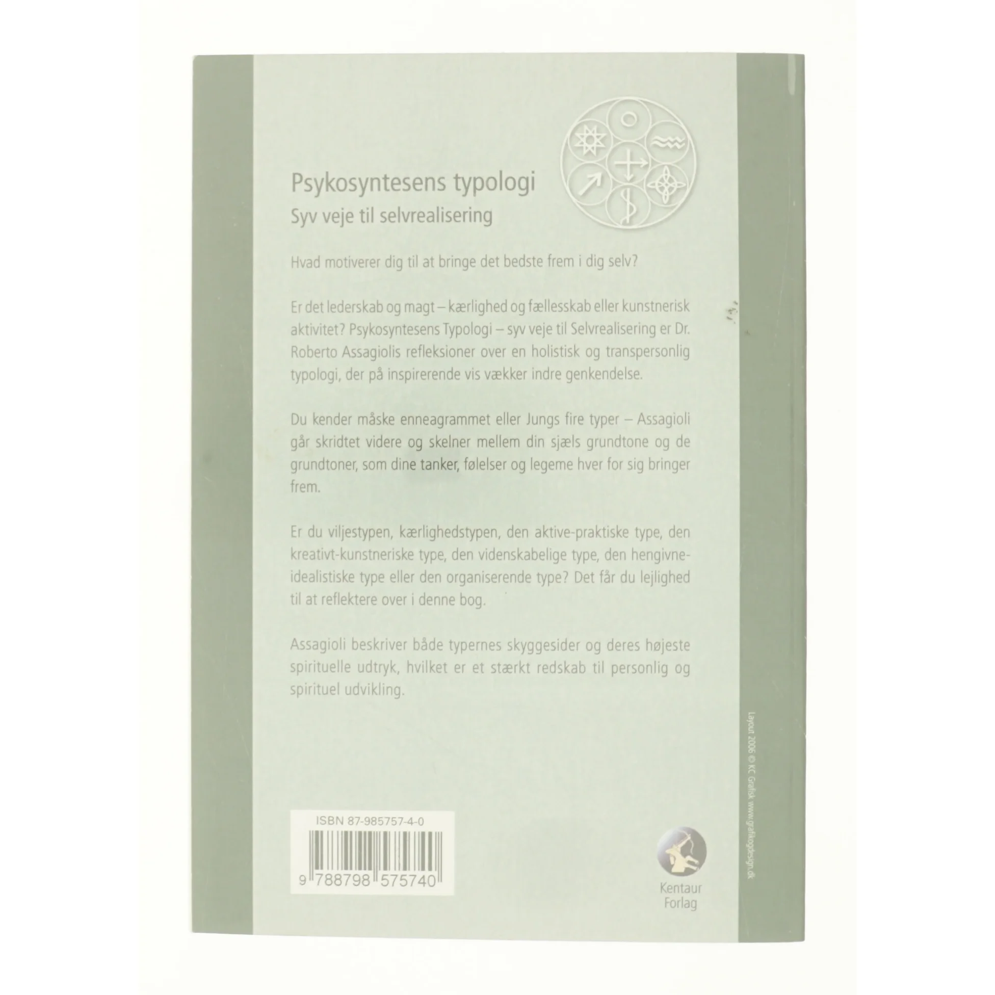 Psykosyntesens typologi af Roberto Assagioli (Bog)