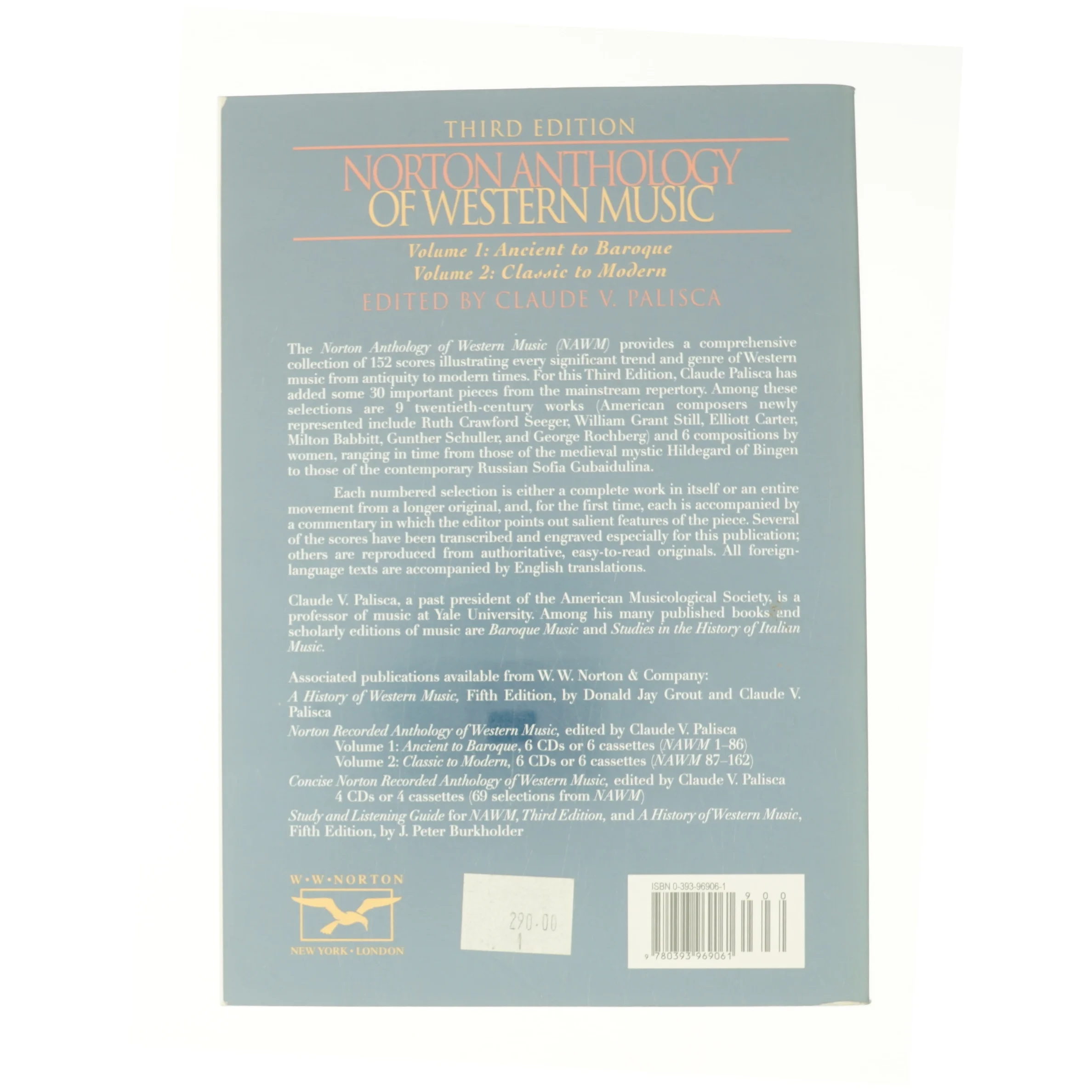 Norton Anthology of Western Music : Ancient to Baroque af W W Norton & Co (Bog)