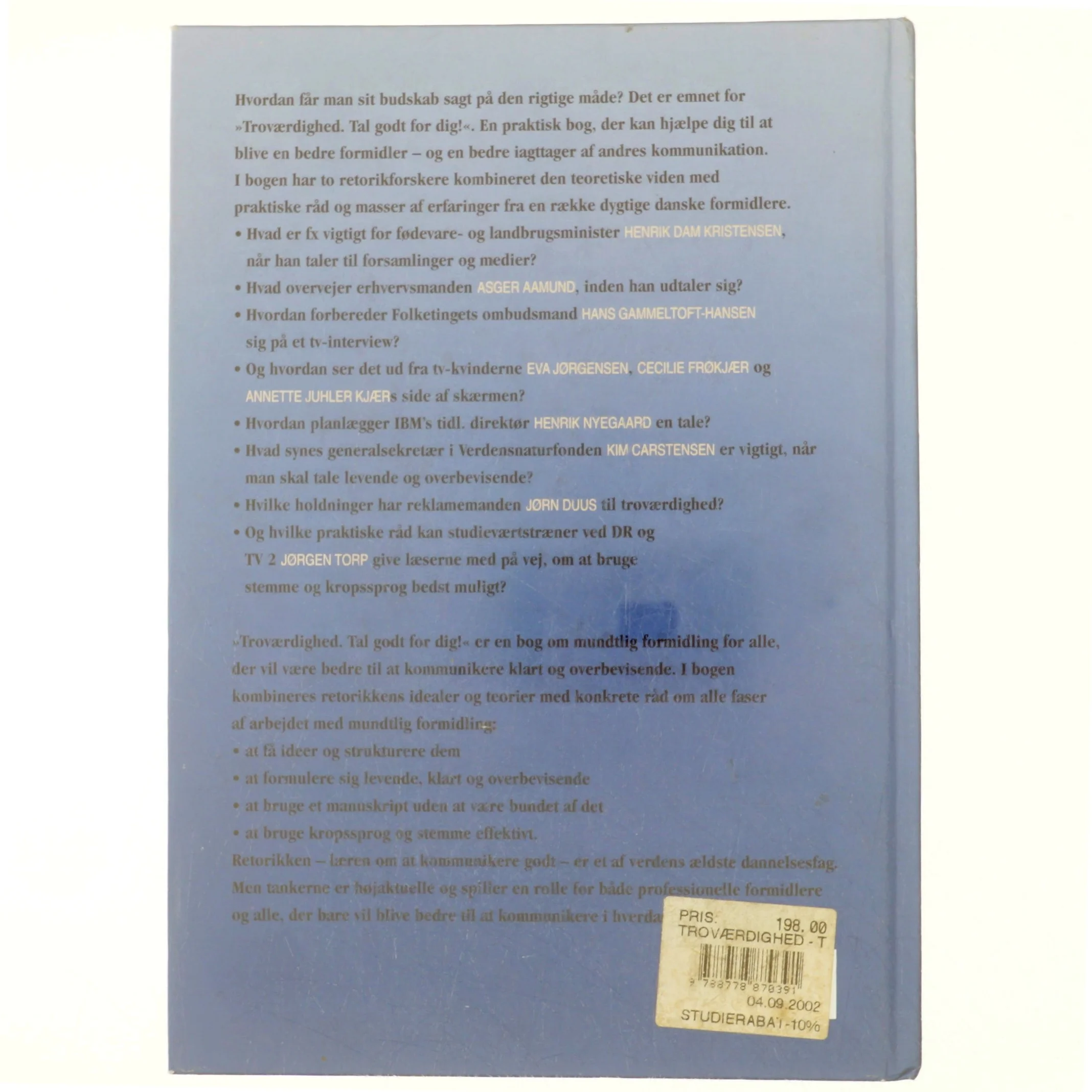 Troværdighed : tal godt for dig! (Bog)