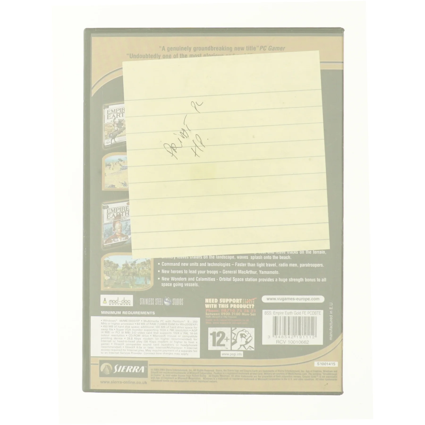 Empire Earth Collection fra DVD