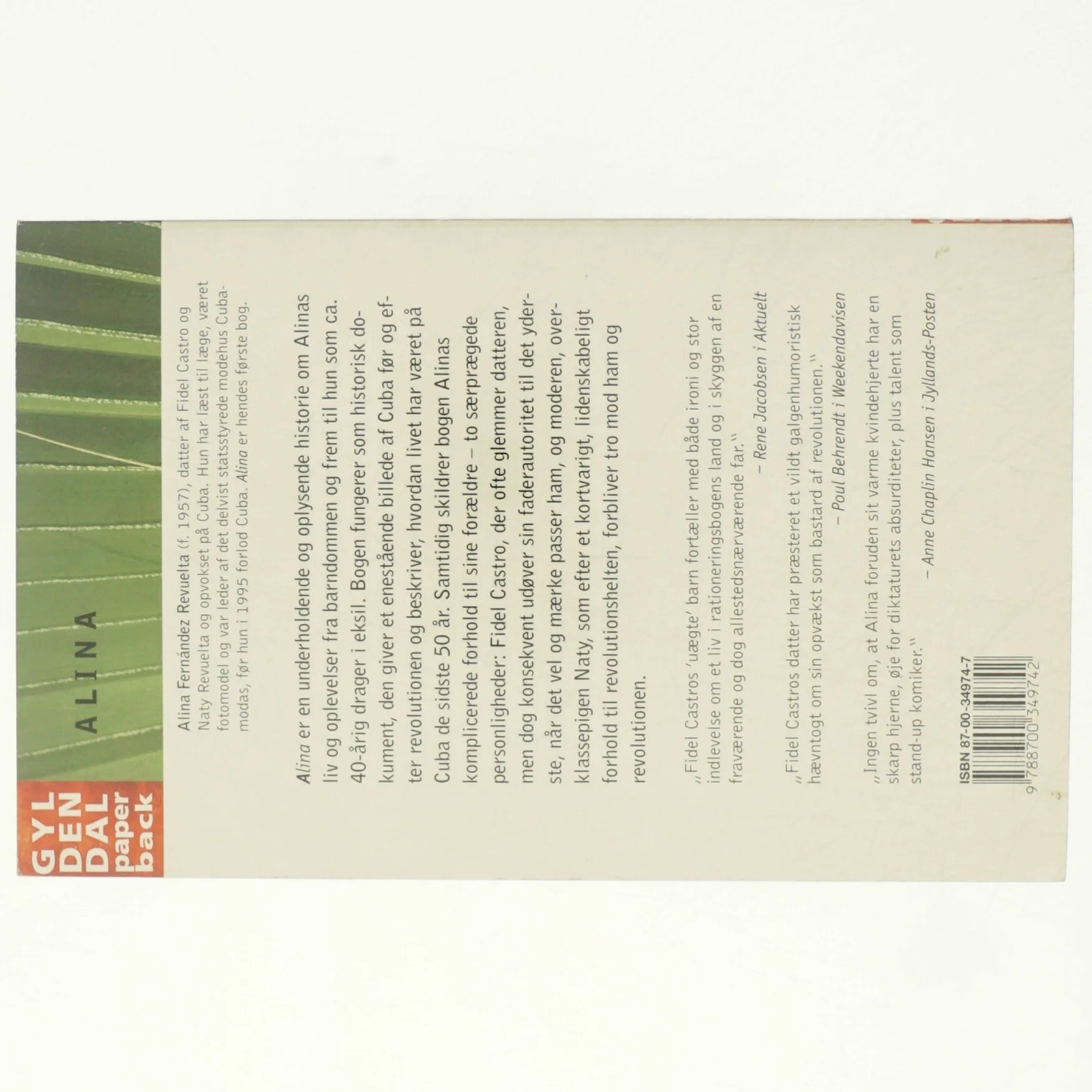 Alina : erindringer af Fidel Castros datter af Alina Fernández (Bog)