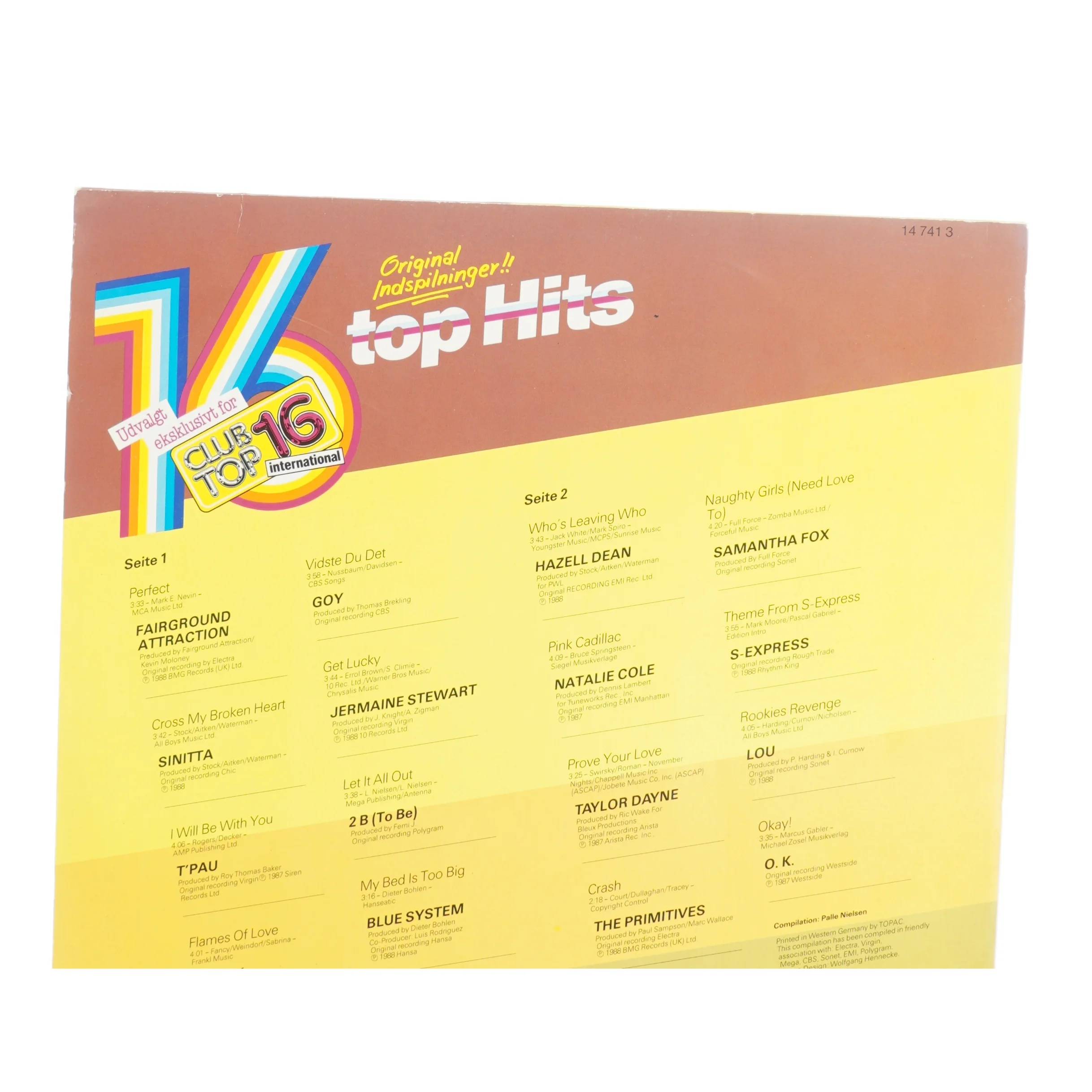16 Top Hits Vinylplade