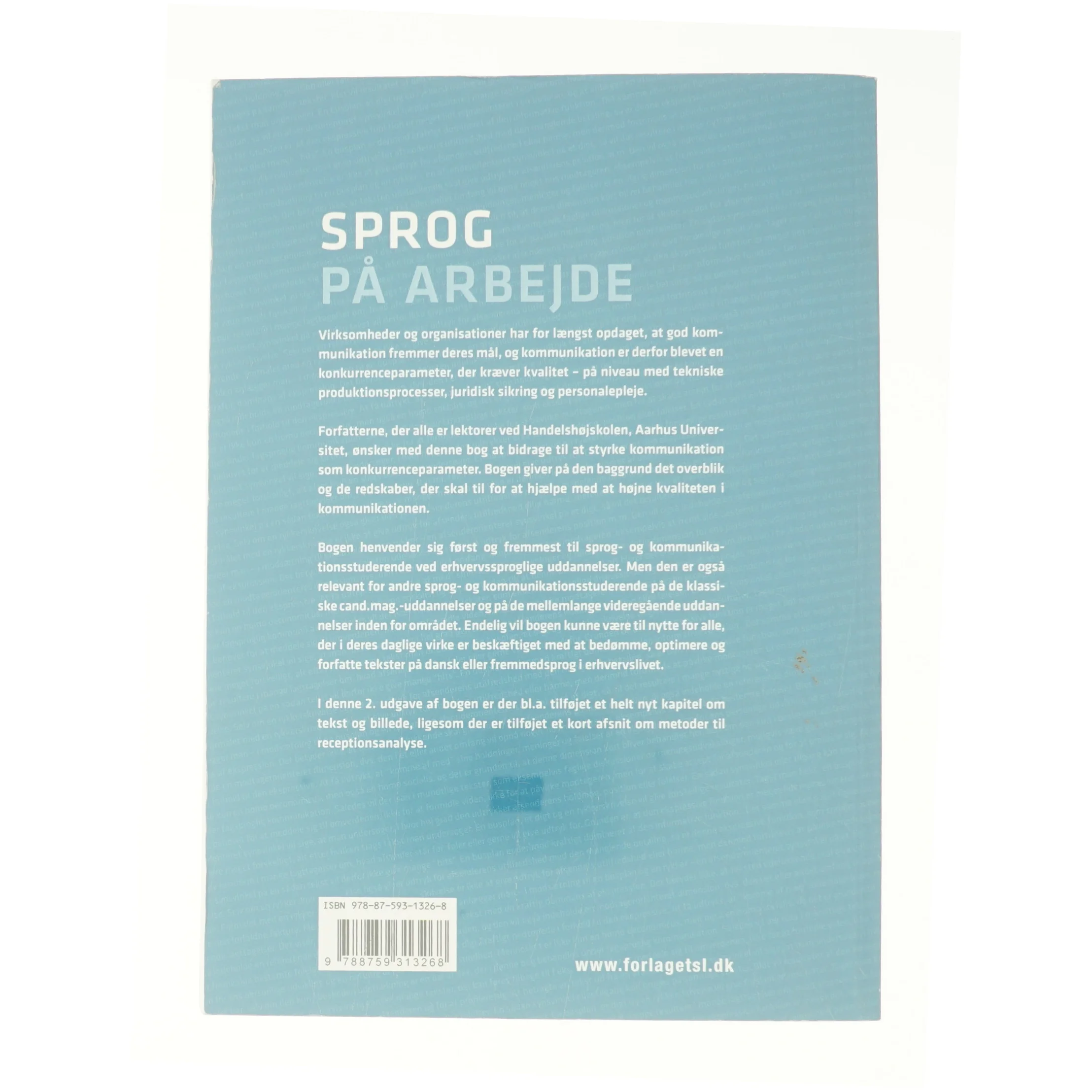 Sprog på arbjede af Marianne Grove Ditlevsen, Jan Engberg, Peter Kastberg & Martin Nielsen (Bog)