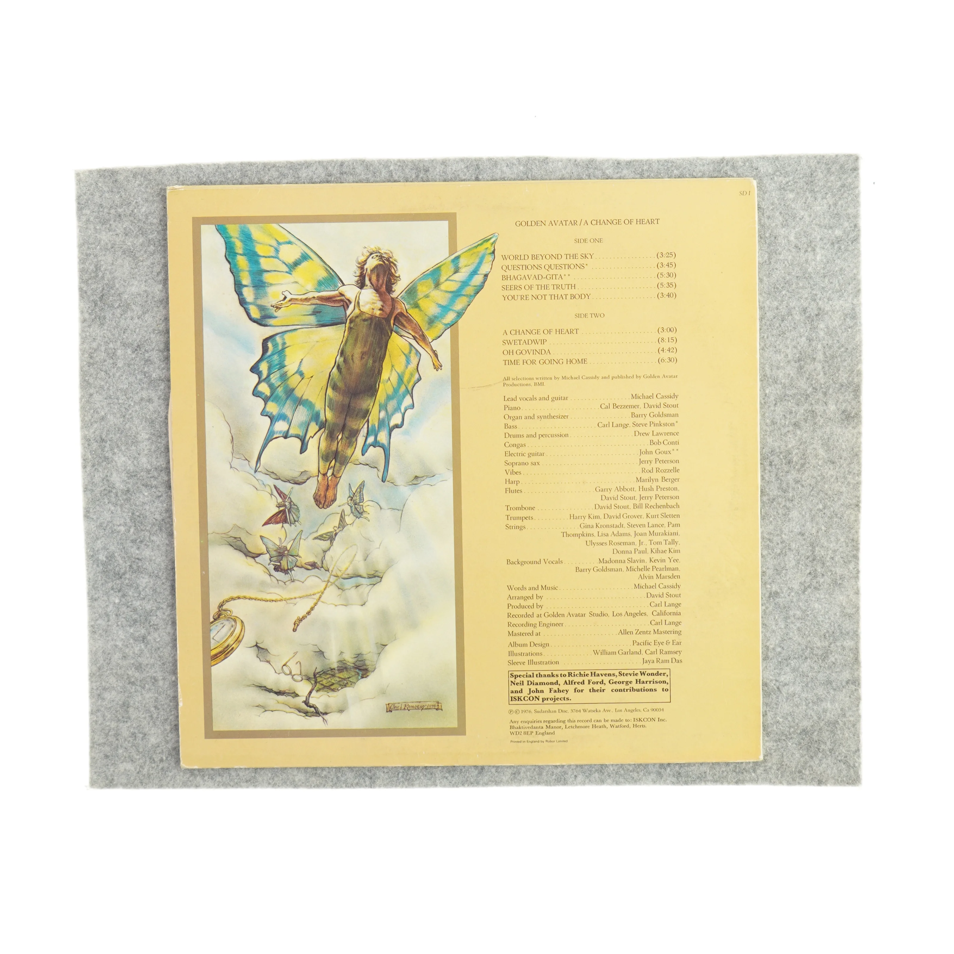 Golden Avatar A change of heart Vinylplade  