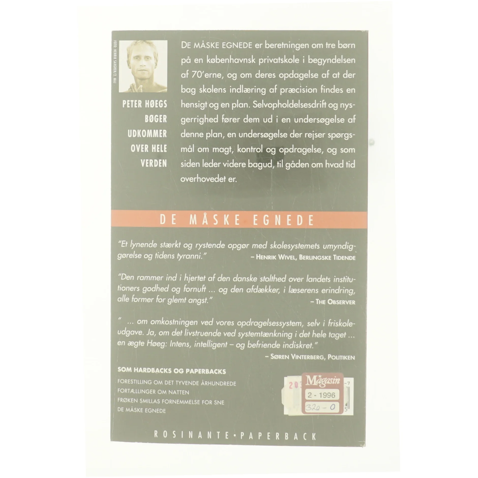 De måske egnede af Peter Høeg (bog)