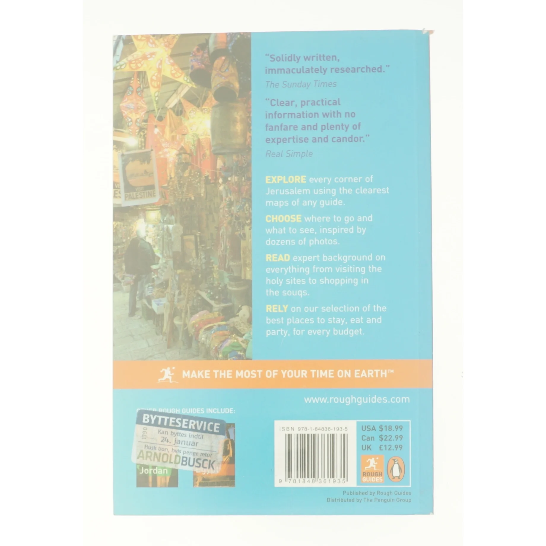 Rough Guide to Jerusalem by F, Jacobs, Daniel Rough Guides Staff af Daniel Jacobs (Bog)