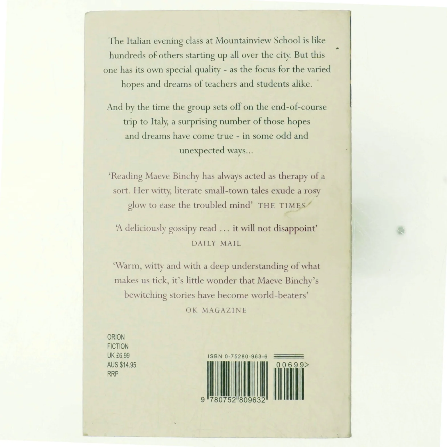 Evening class af Maeve Binchy (Bog)