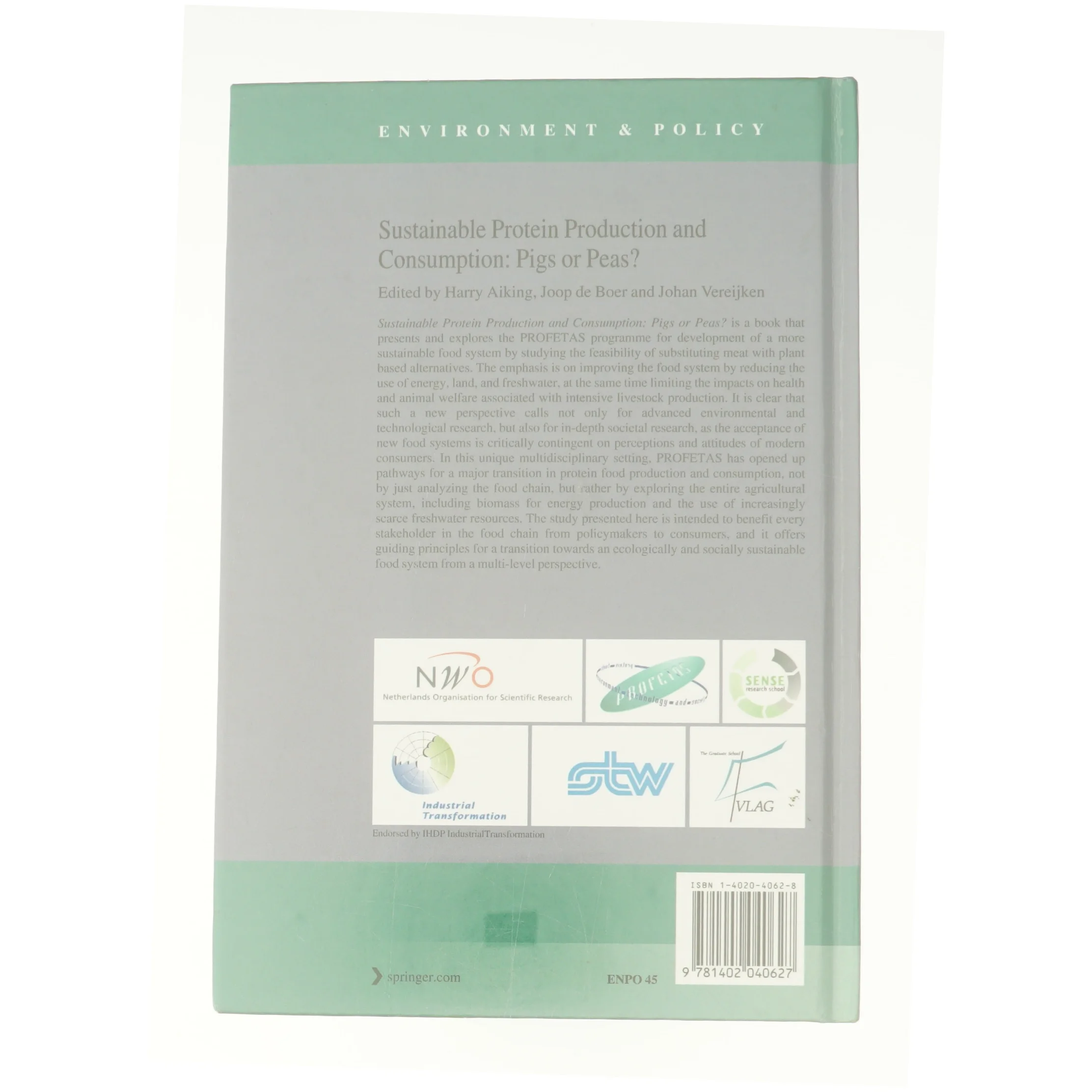 Sustainable Protein Production and Consumption: Pigs or Peas? - 1st Edition (eBook Rental) (Bog)