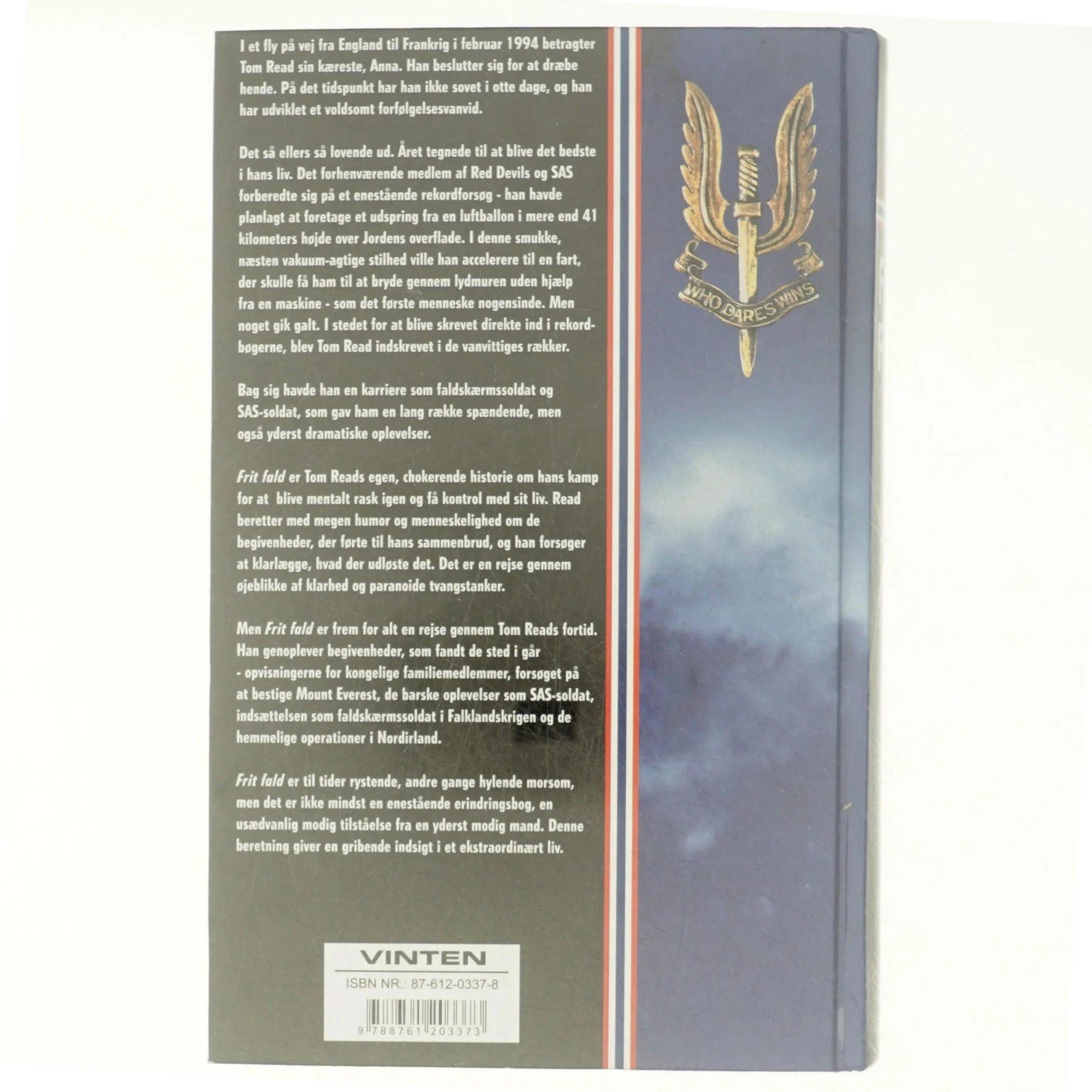 Frit fald af Tom Read (Bog)