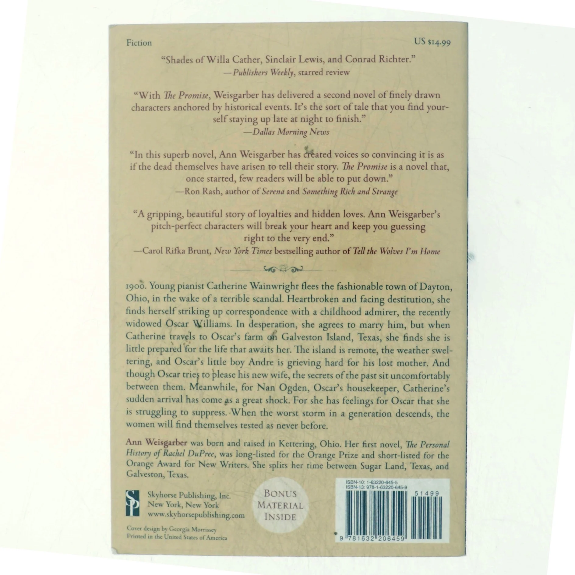 The Promise af Ann Weisgarber (Bog)