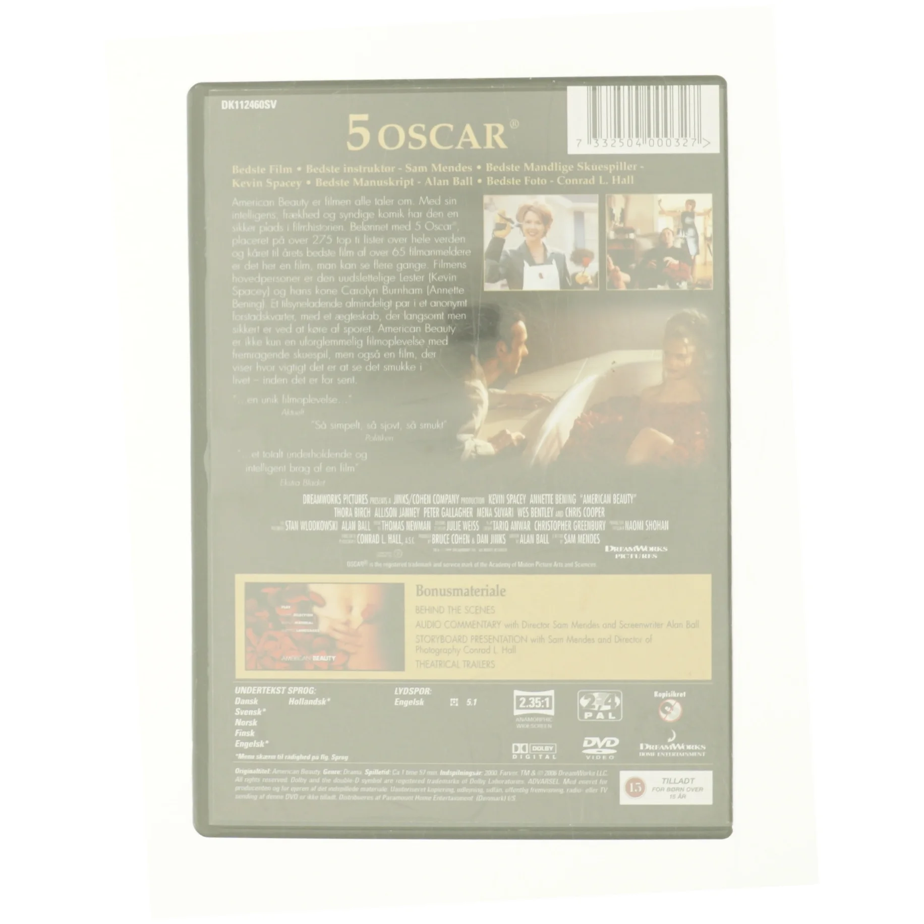 American Beauty fra DVD