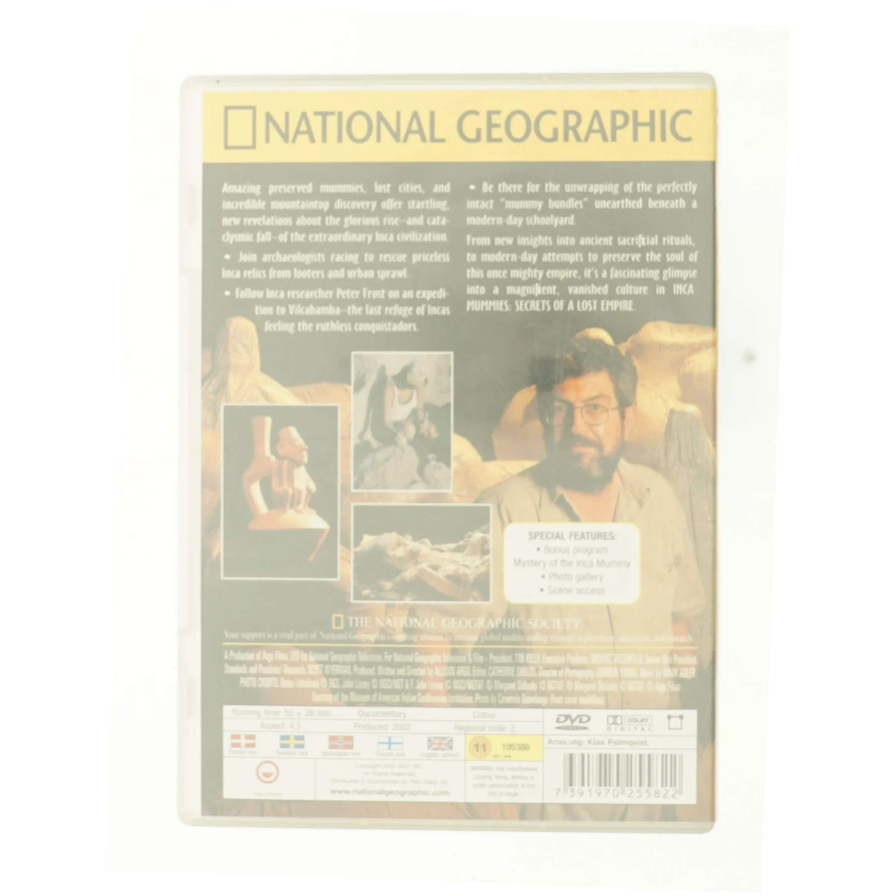 Inca Mummies Secrets of a lost empire fra DVD