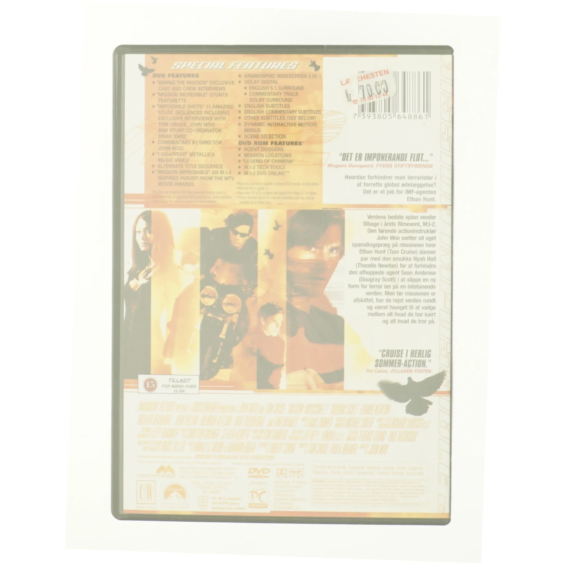 Mission Impossible 2 fra DVD