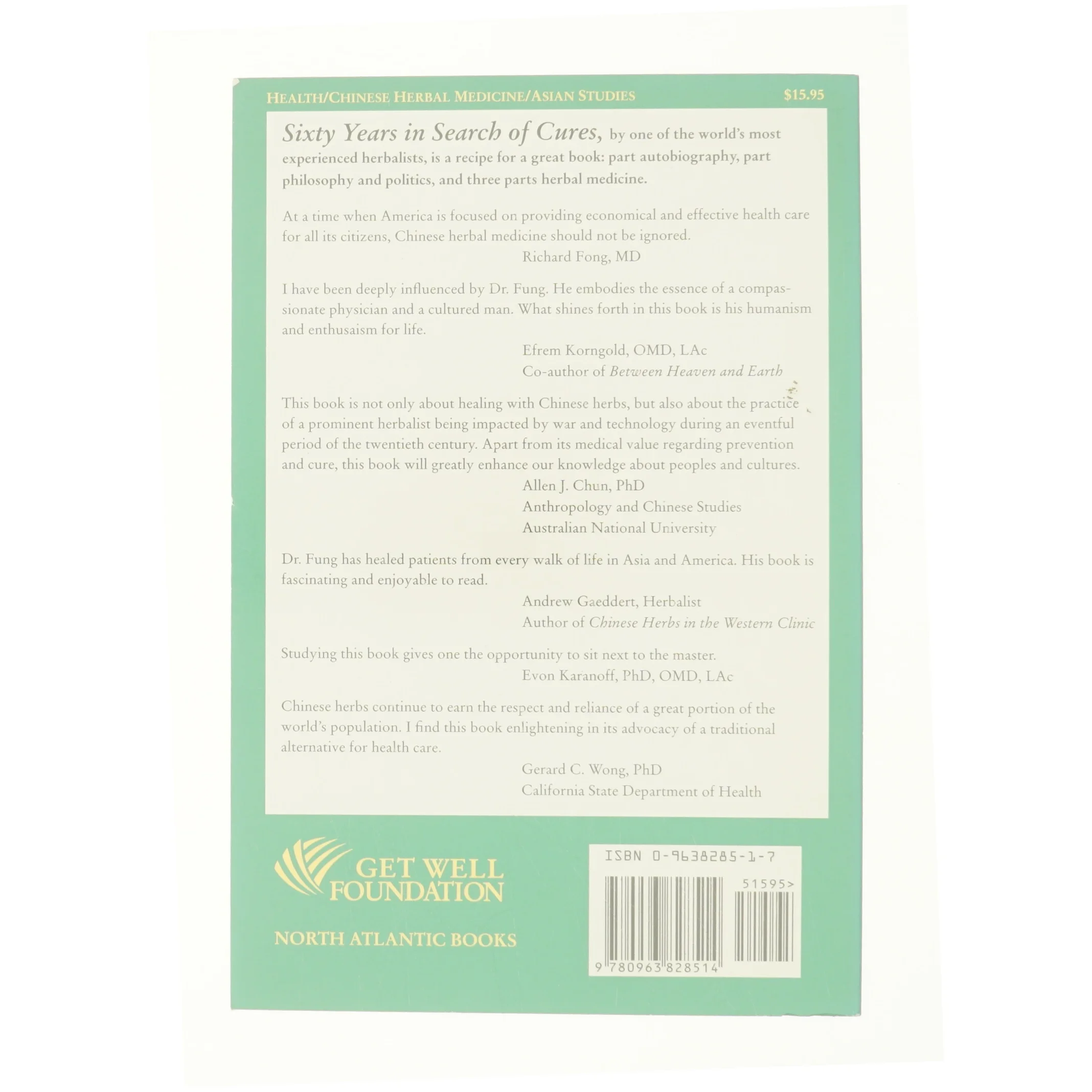 Sixty Years in Search of Cures af Dr. Fung Fung & John Fung (Bog)