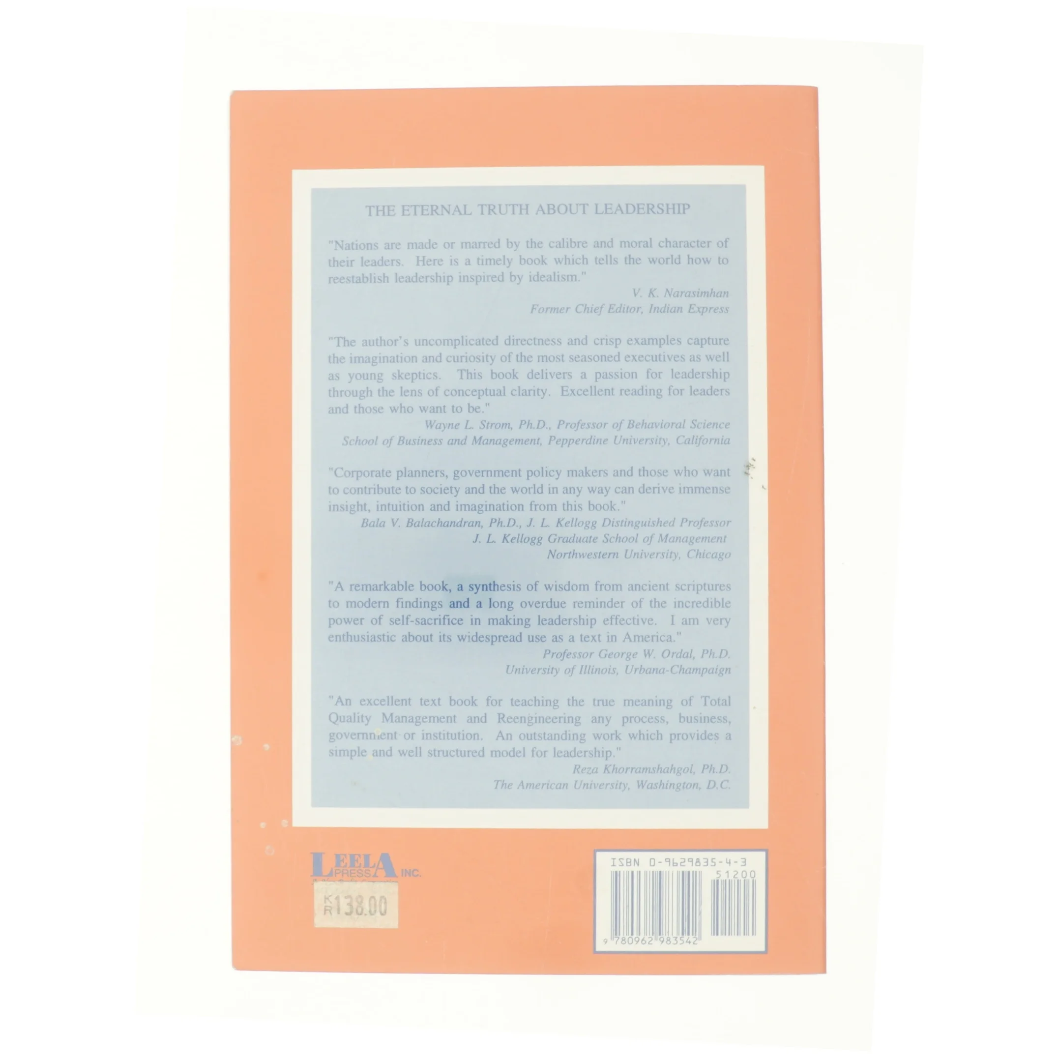 Sai Baba's Mahavakya on Leadership : Book for Youth, Parents and Teachers af M. L. Chibber (Bog)