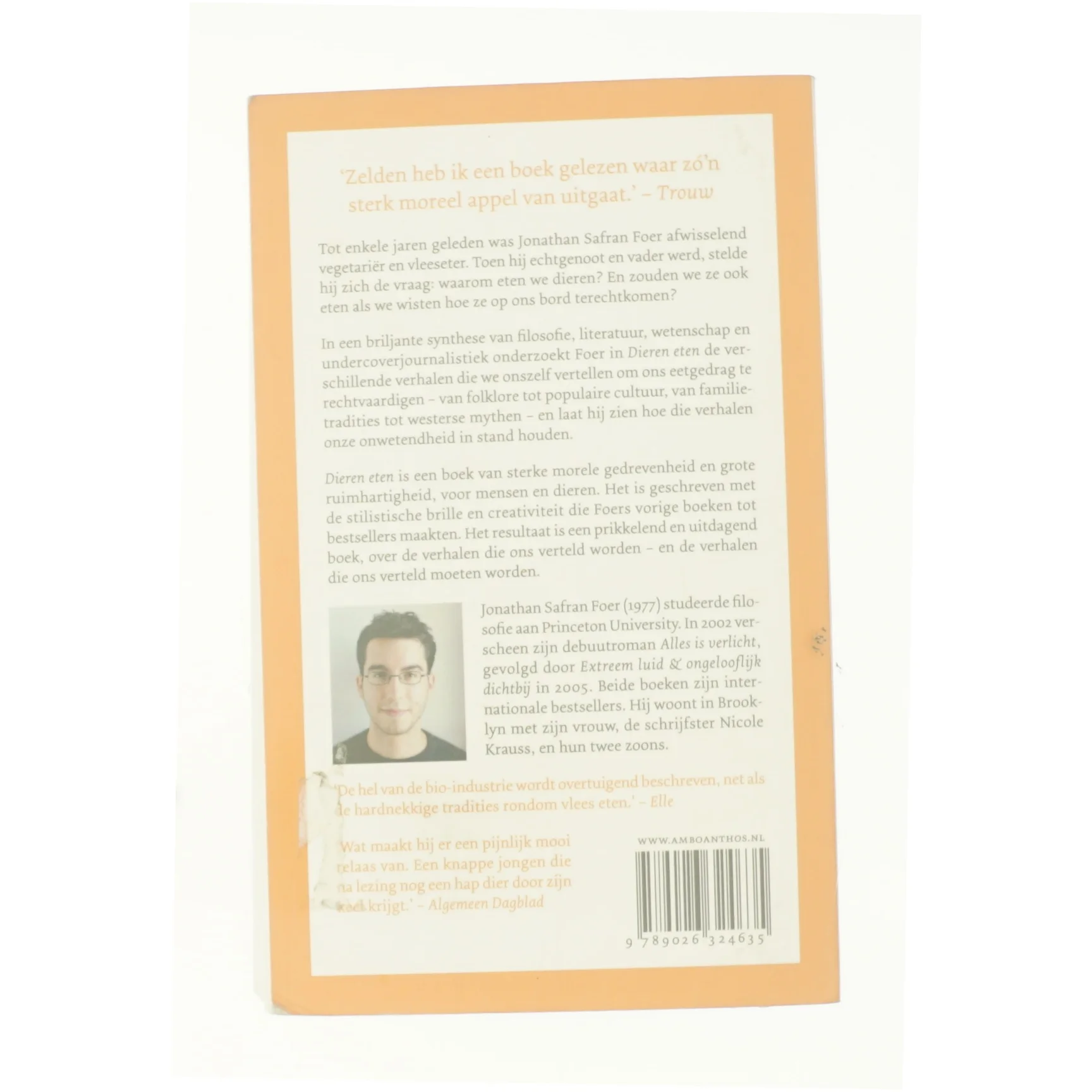 Dieren eten af Jonathan Safran Foer (Bog)