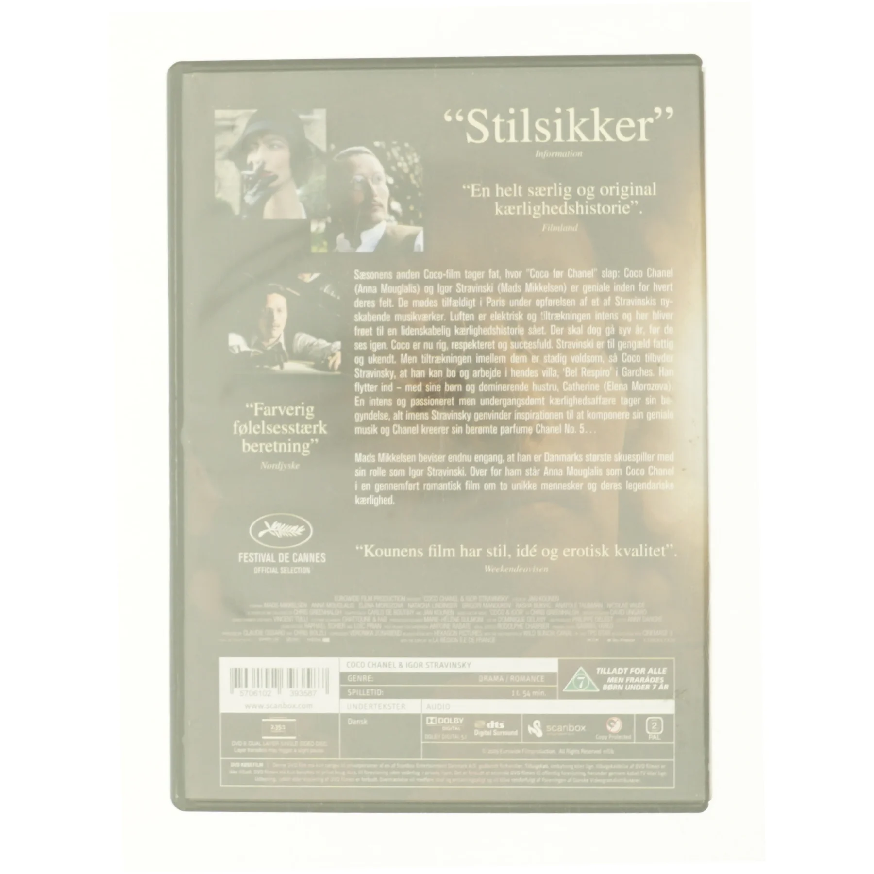 Coco Chanel & Igor Stravinsky fra DVD