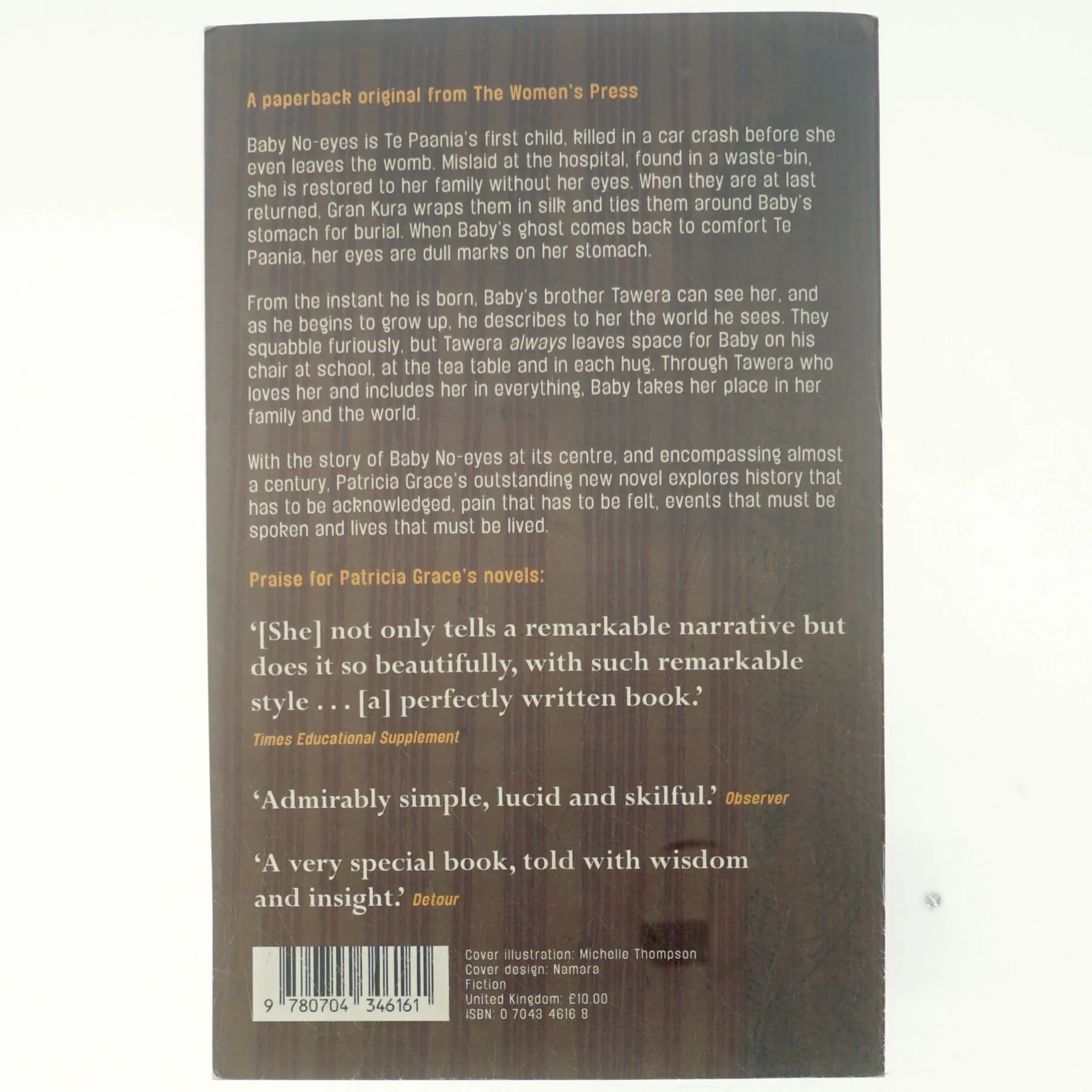 Baby no-eyes af Patricia Grace (1937-) (Bog)
