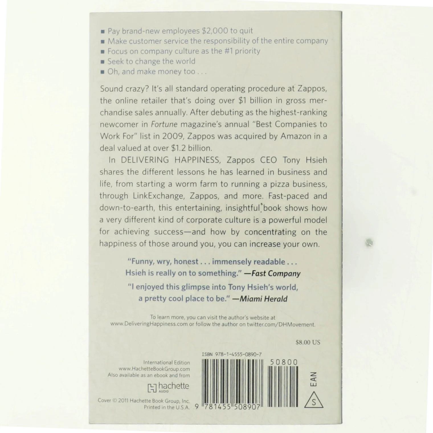 Delivering Happiness af Tony Hsieh (Bog)