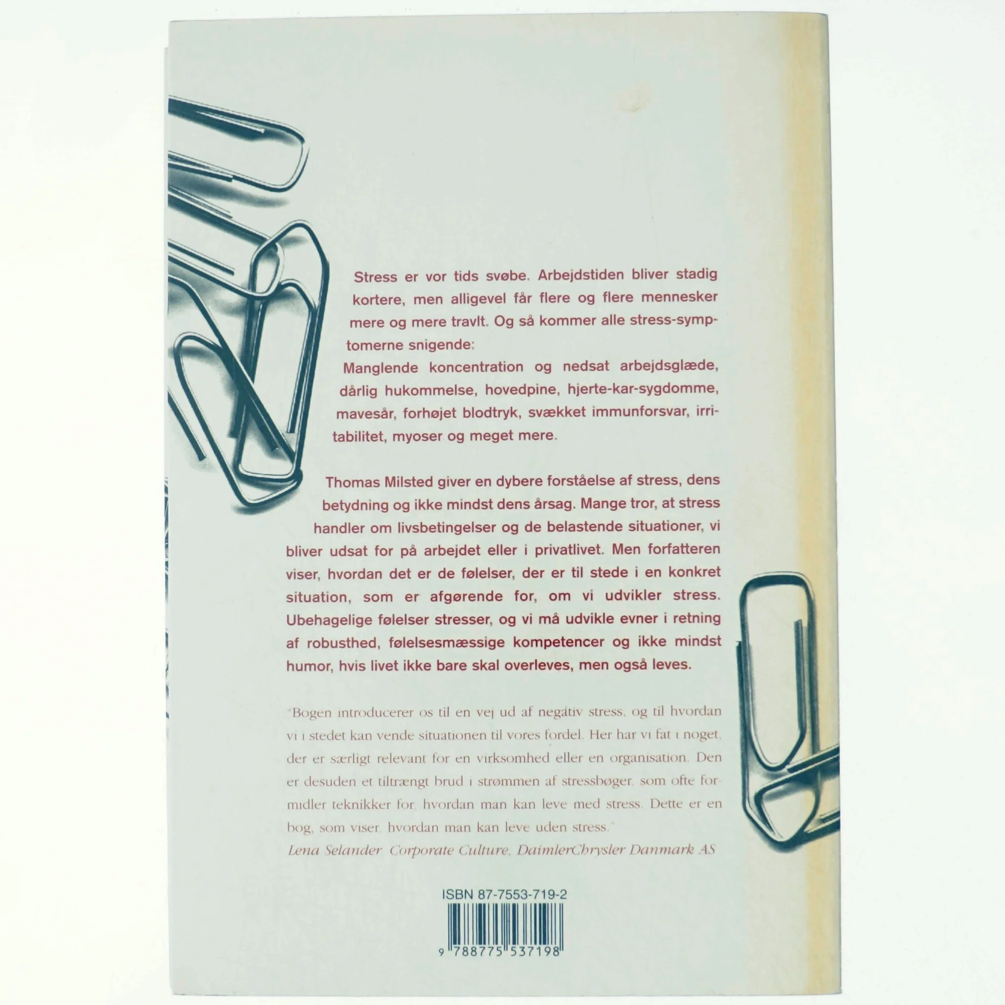 Stress af Thomas Milsted (Bog)