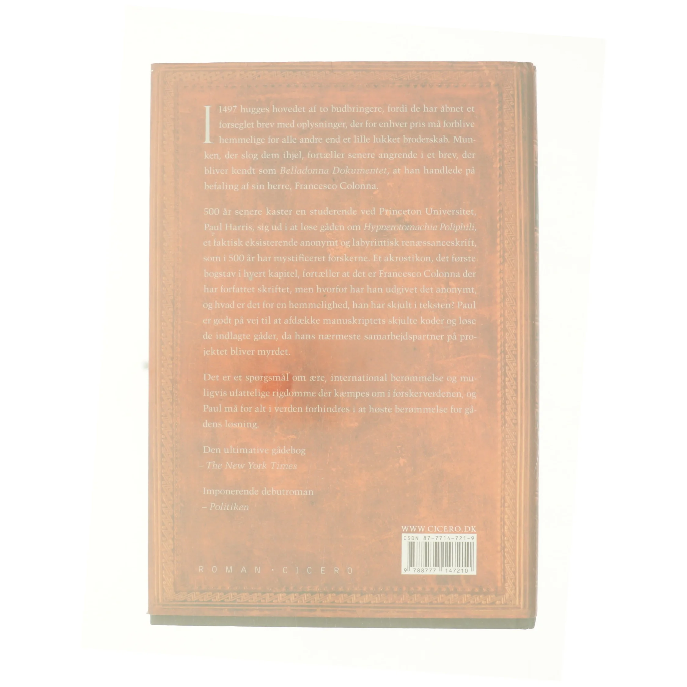 Belladonna Dokumentet (Bog)